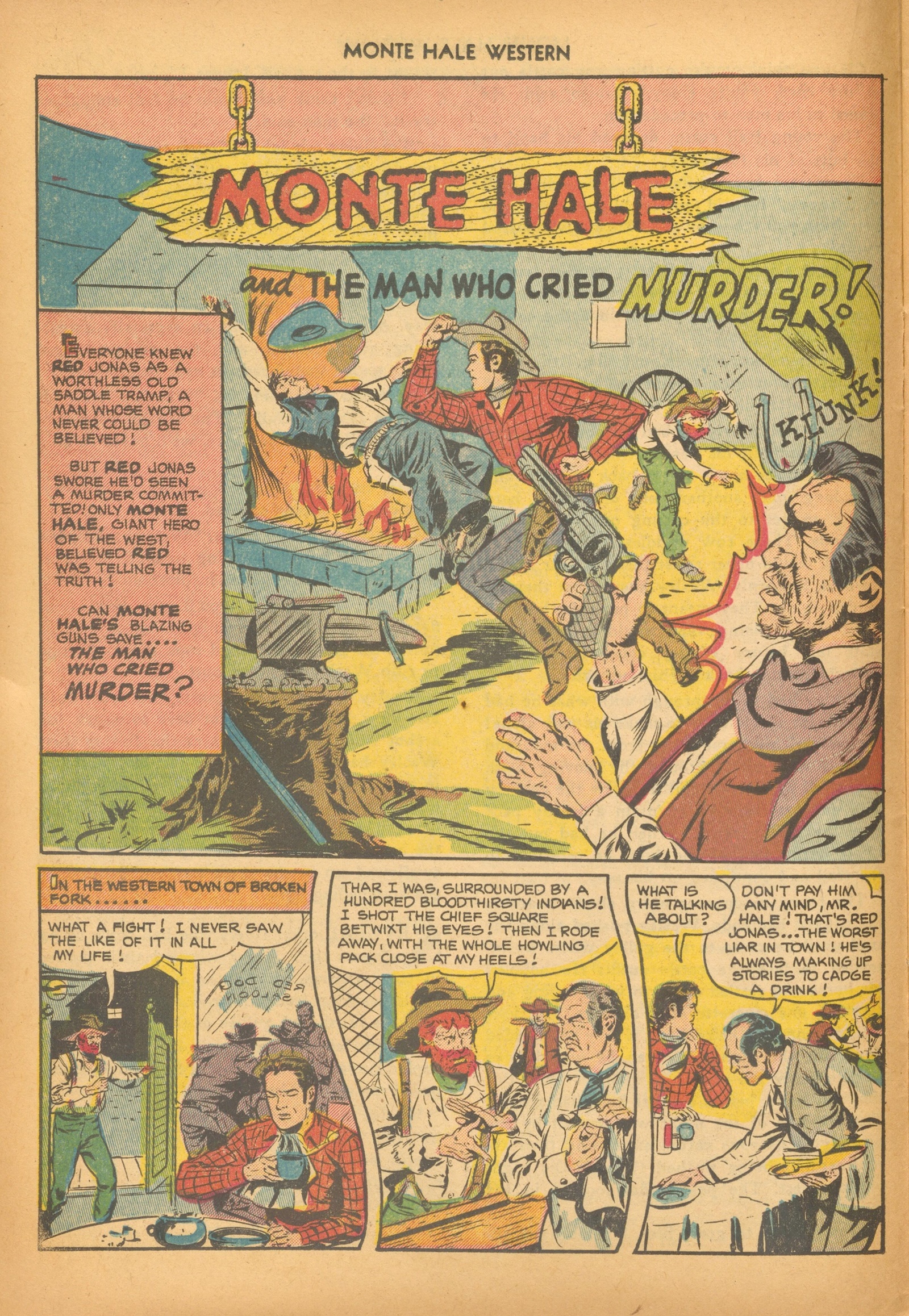 Read online Monte Hale Western comic -  Issue #75 - 14