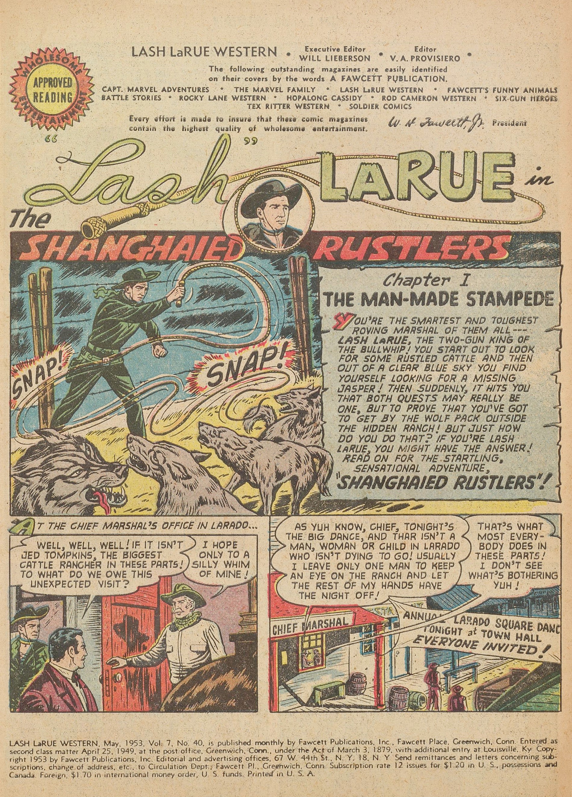 Read online Lash Larue Western (1949) comic -  Issue #40 - 3