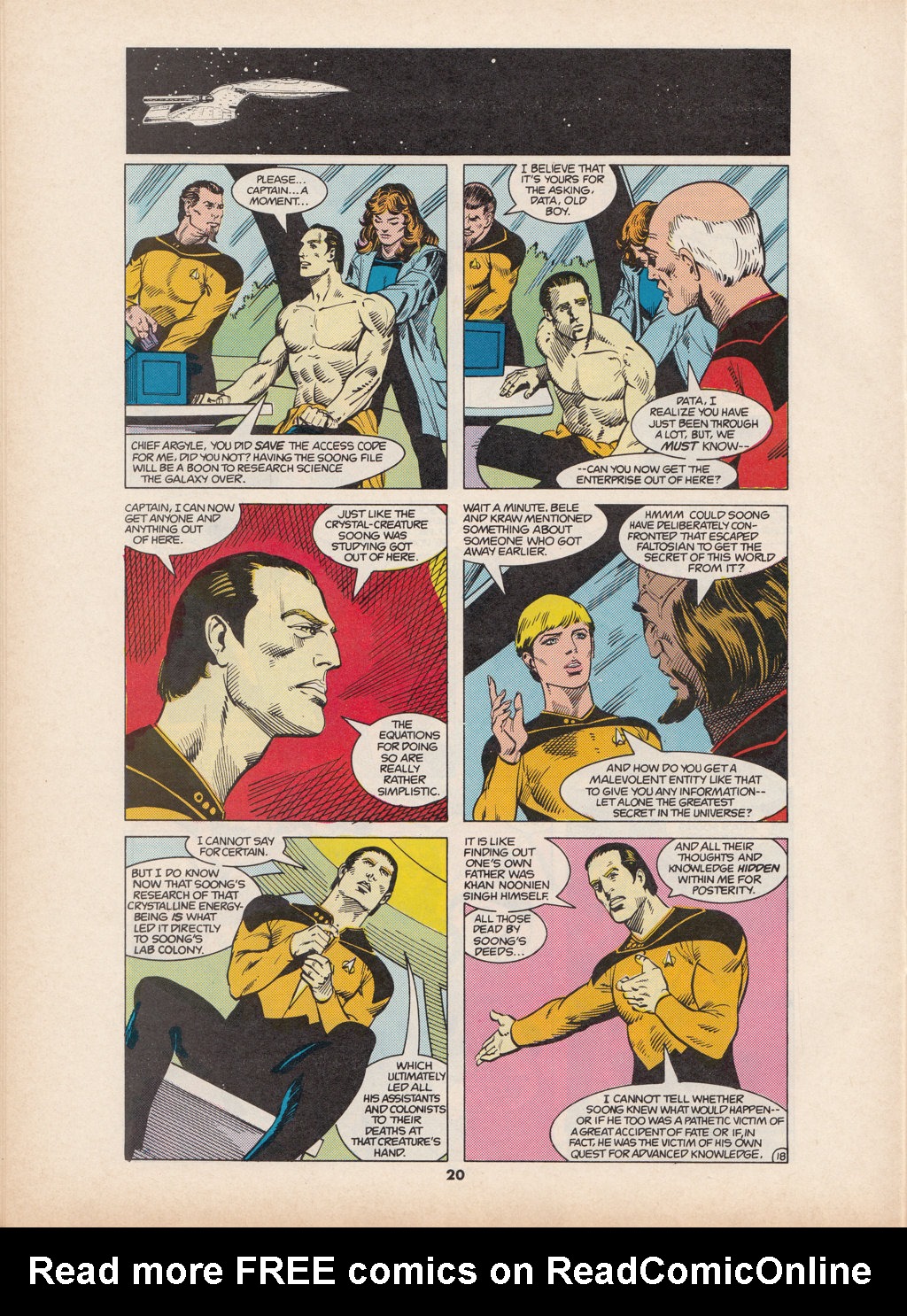 Read online Star Trek The Next Generation (1990) comic -  Issue #7 - 20
