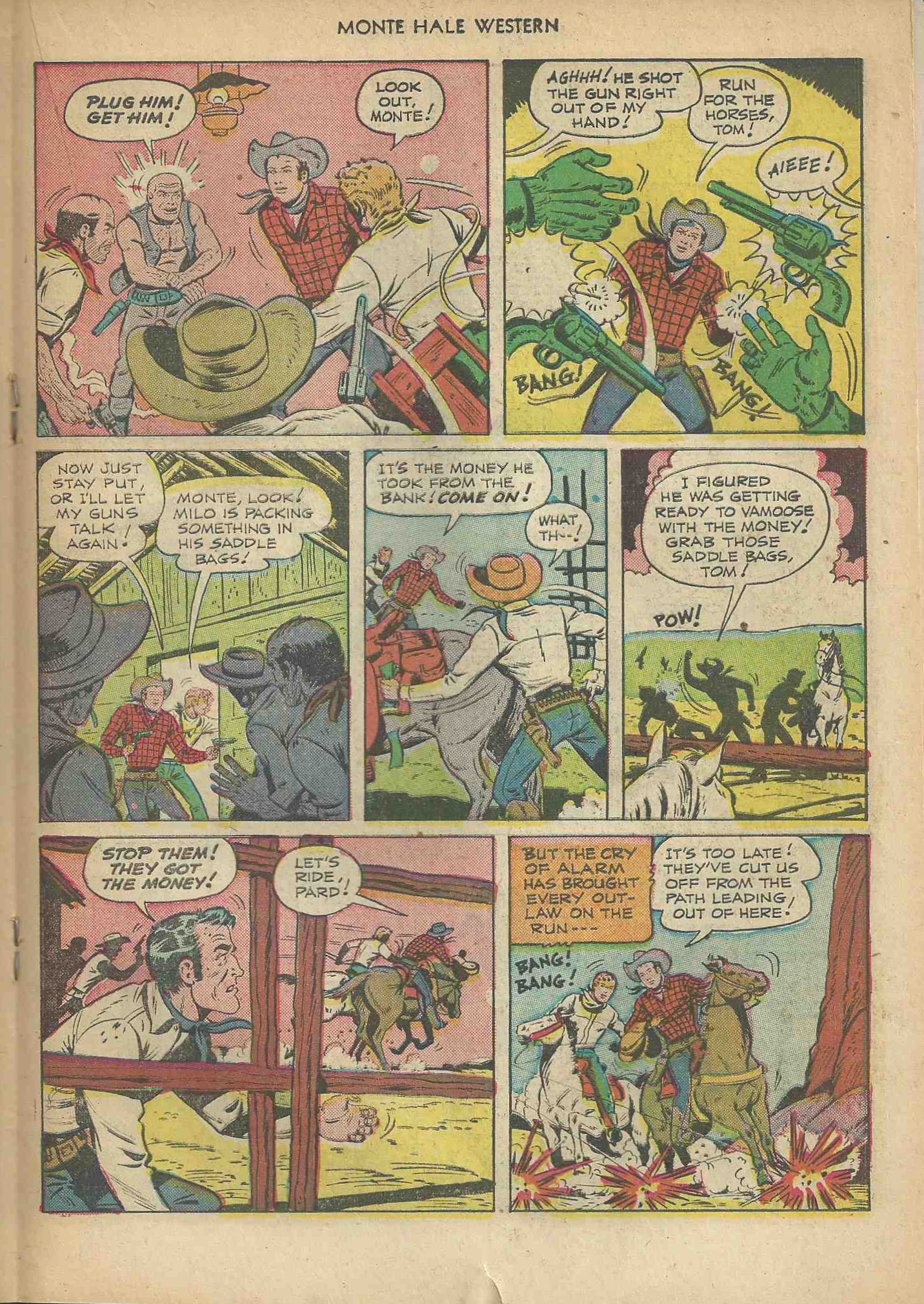 Read online Monte Hale Western comic -  Issue #57 - 19