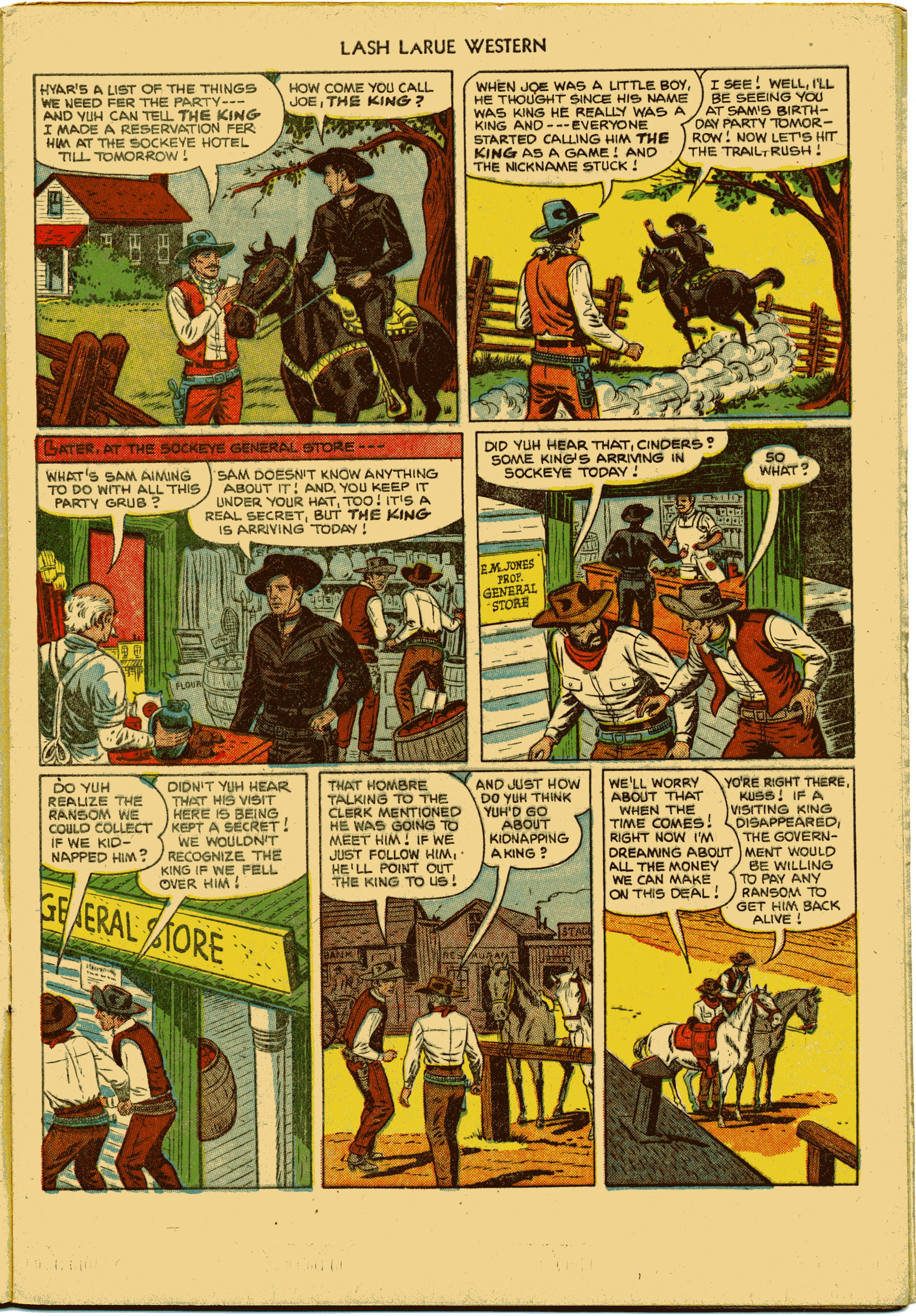 Read online Lash Larue Western (1949) comic -  Issue #27 - 5