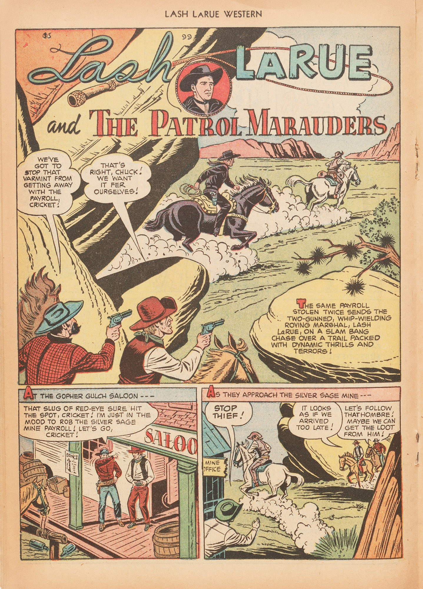 Read online Lash Larue Western (1949) comic -  Issue #15 - 26