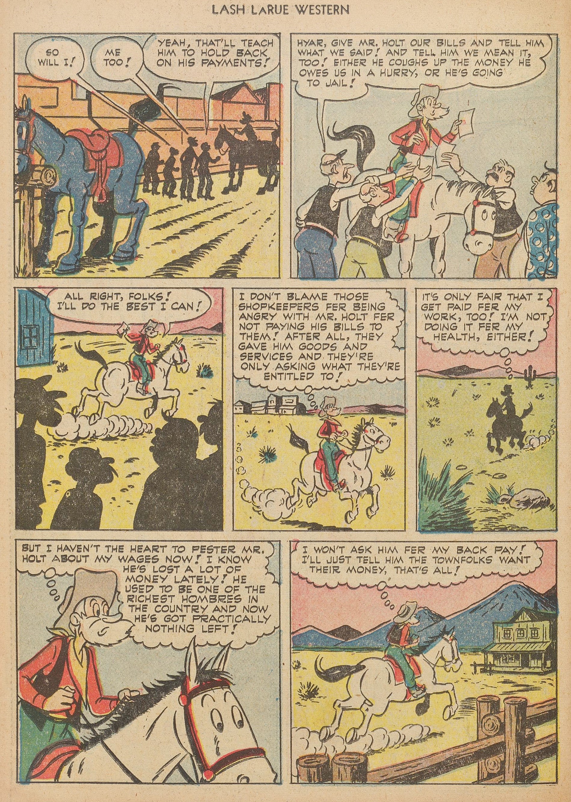 Read online Lash Larue Western (1949) comic -  Issue #40 - 26