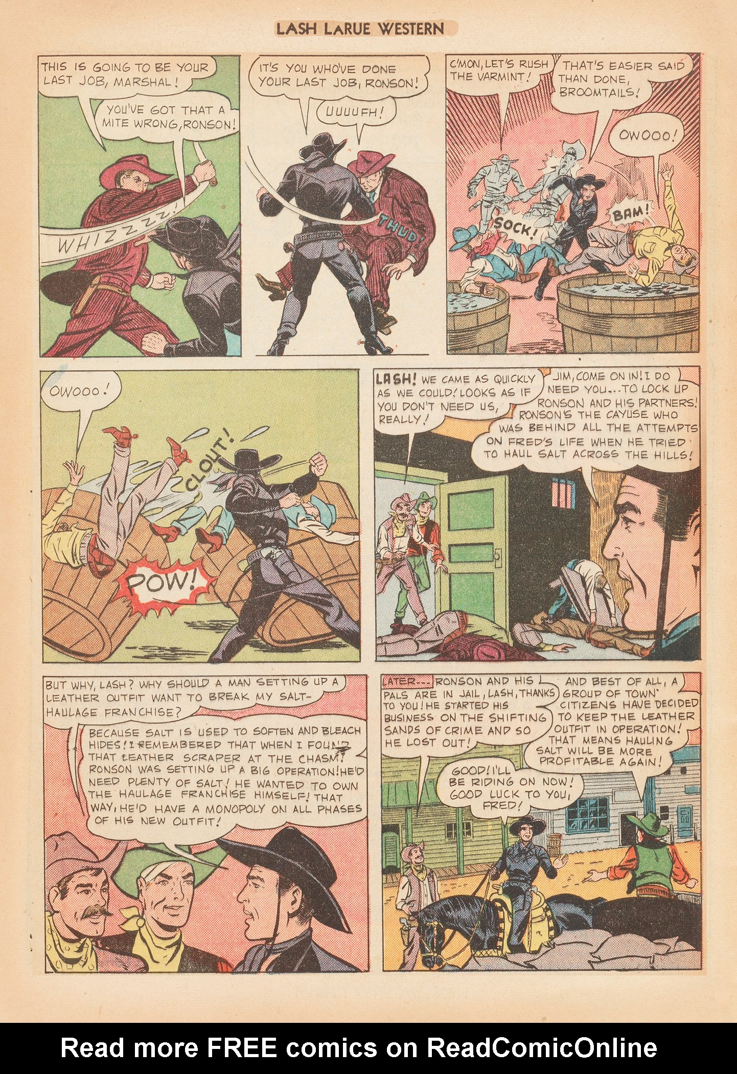 Read online Lash Larue Western (1949) comic -  Issue #12 - 49