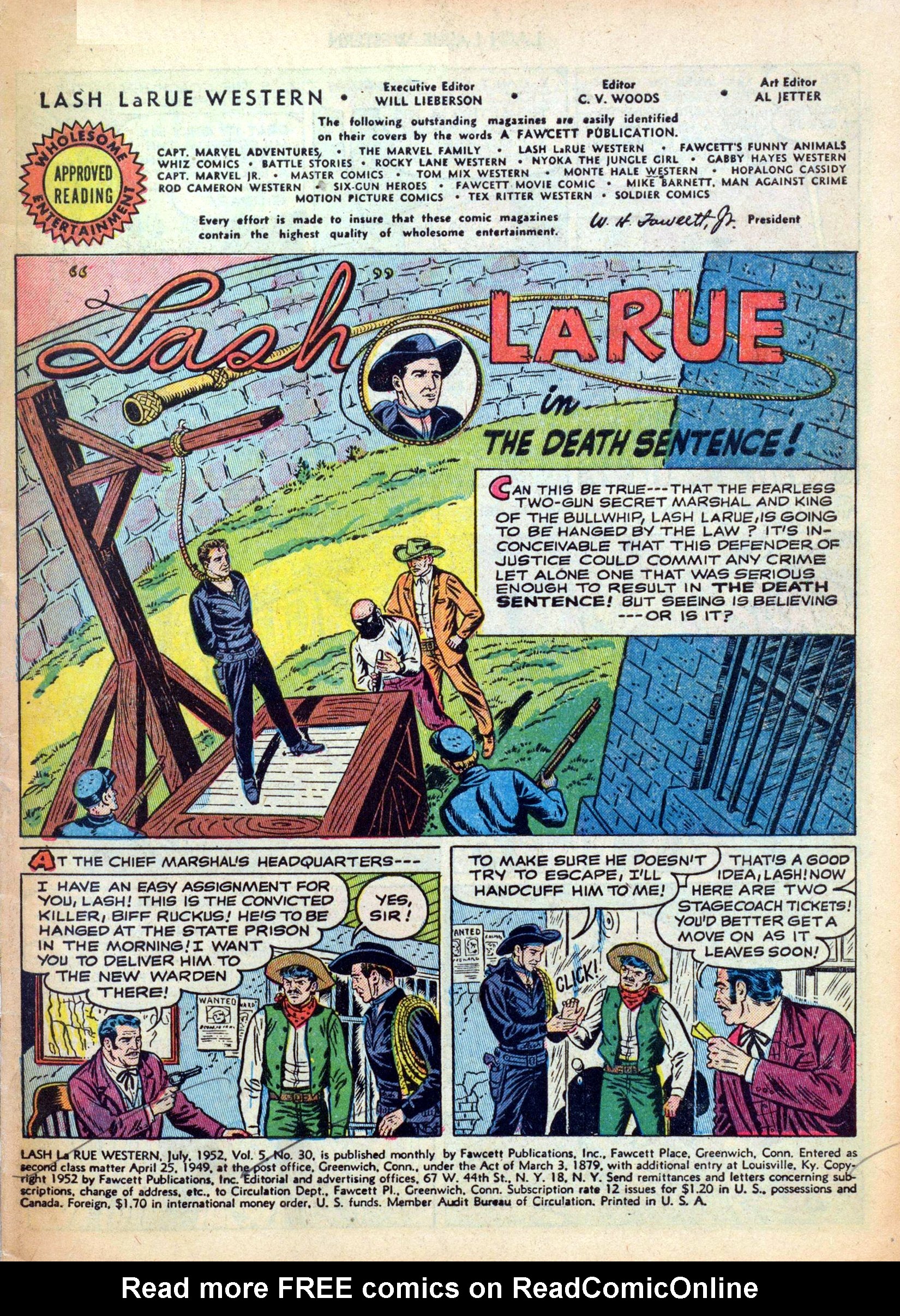 Read online Lash Larue Western (1949) comic -  Issue #30 - 3