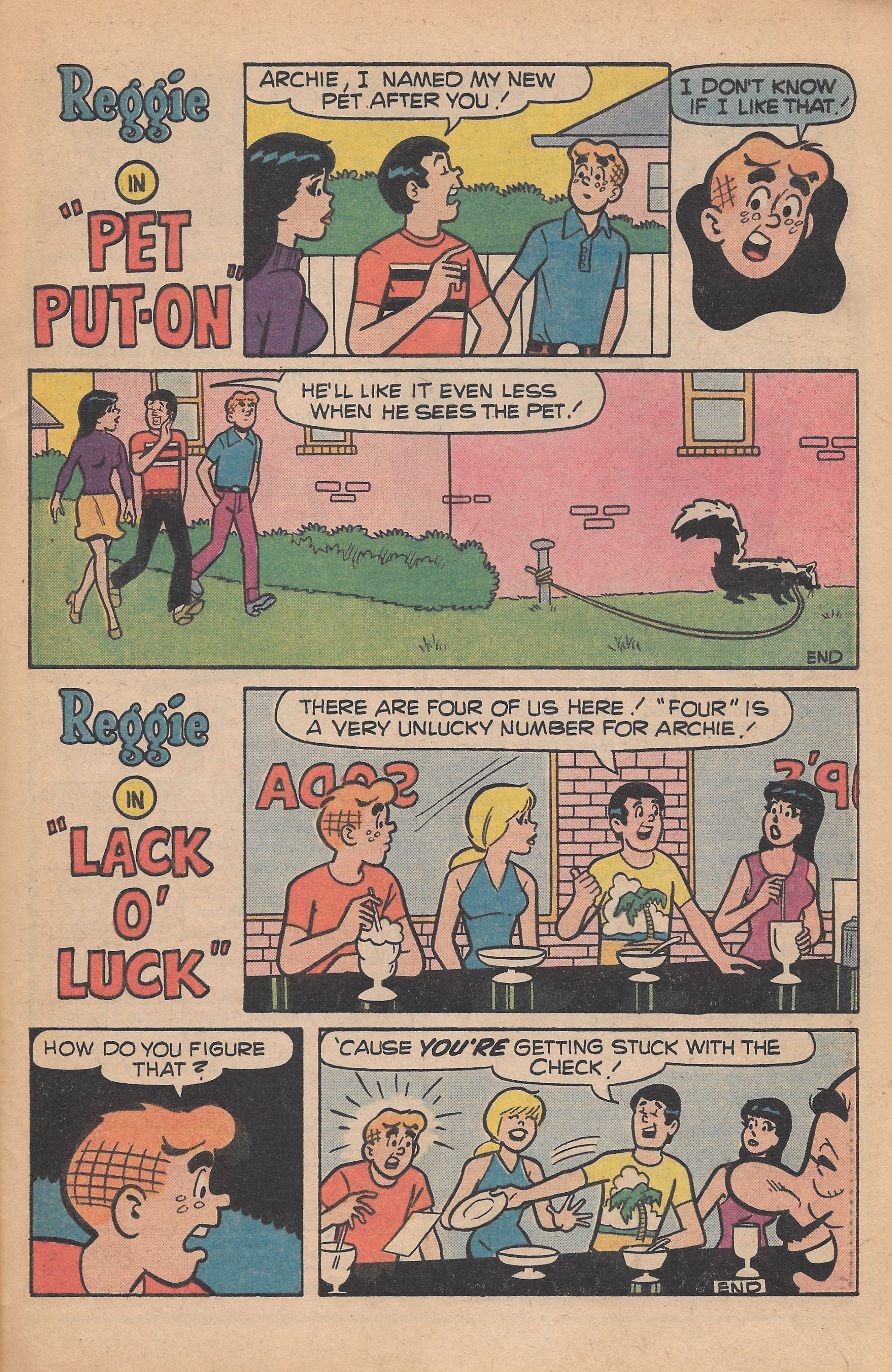 Read online Reggie's Wise Guy Jokes comic -  Issue #43 - 33