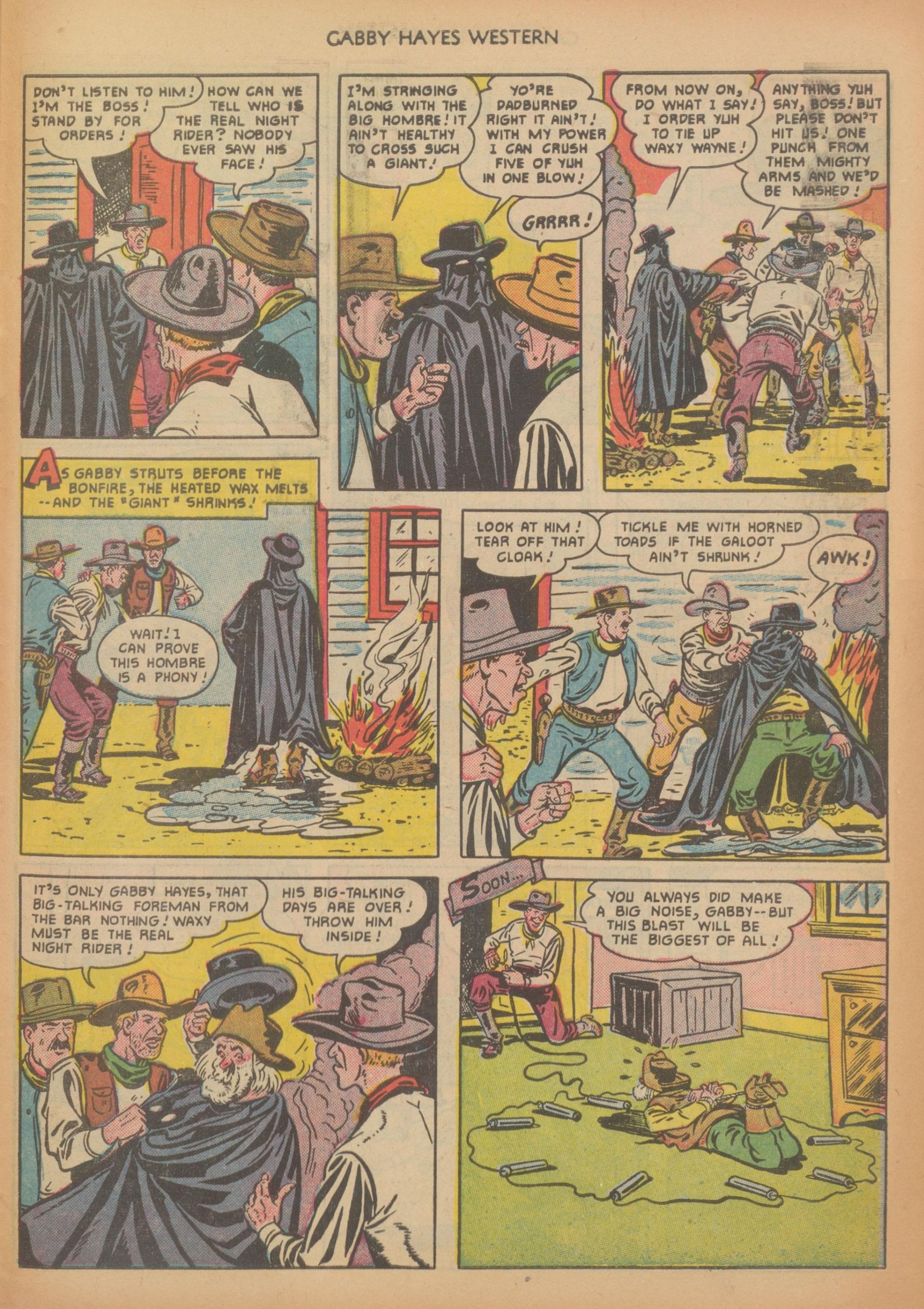 Read online Gabby Hayes Western comic -  Issue #30 - 31