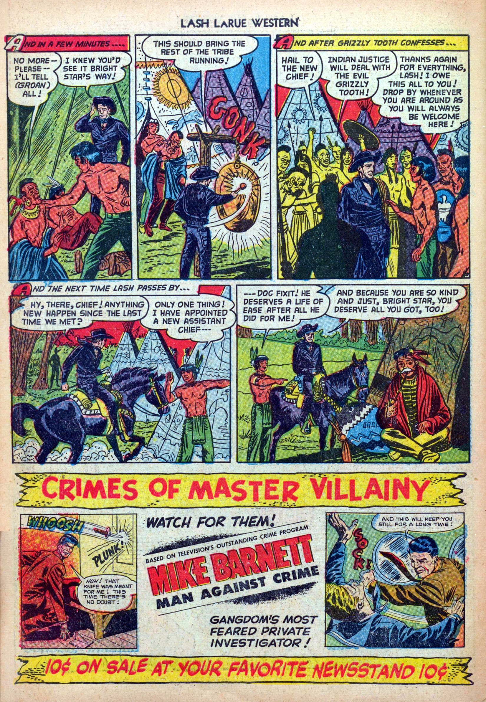 Read online Lash Larue Western (1949) comic -  Issue #33 - 34