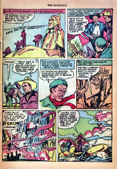 Read online Ken Maynard Western comic -  Issue #7 - 9