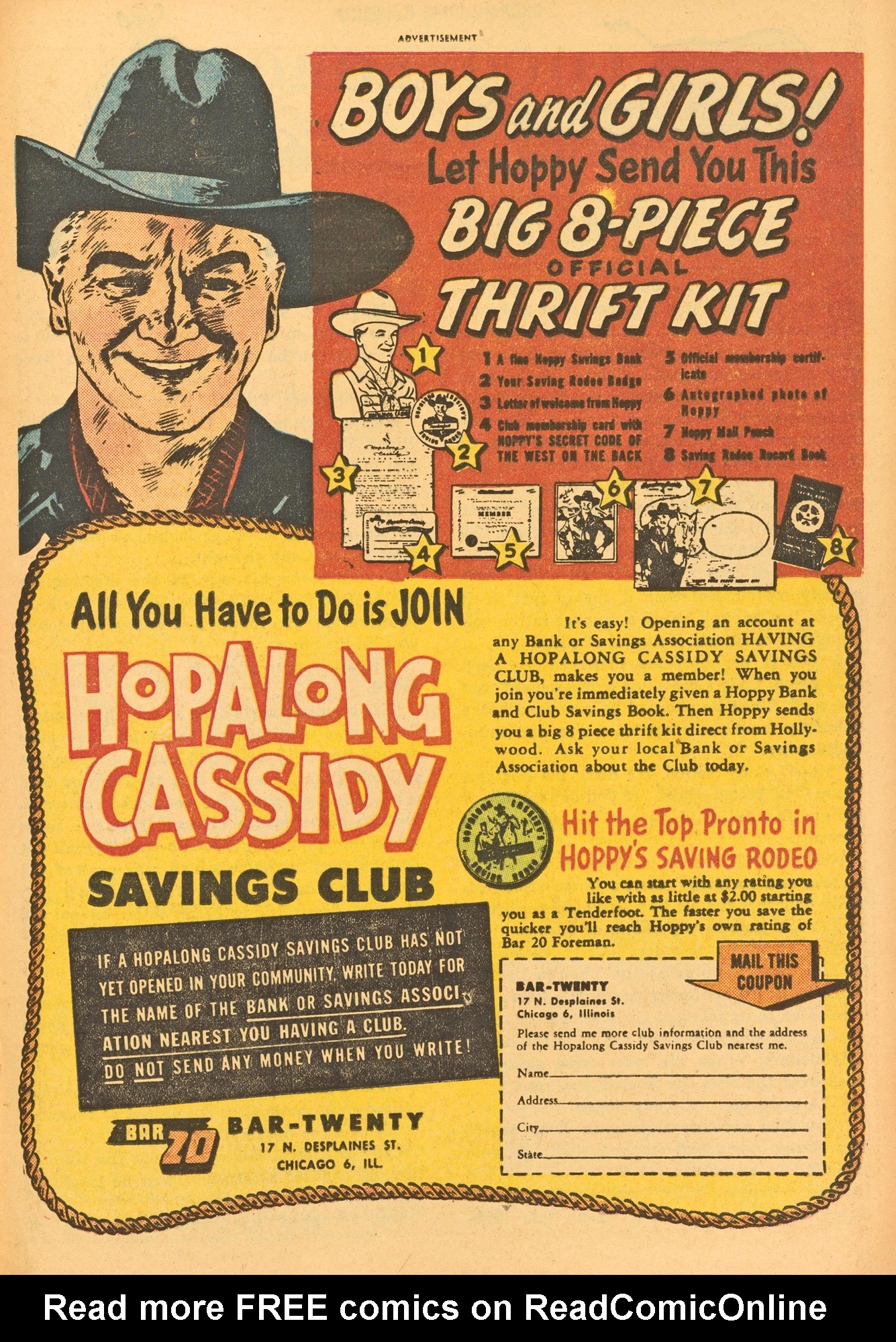 Read online Hopalong Cassidy comic -  Issue #62 - 21