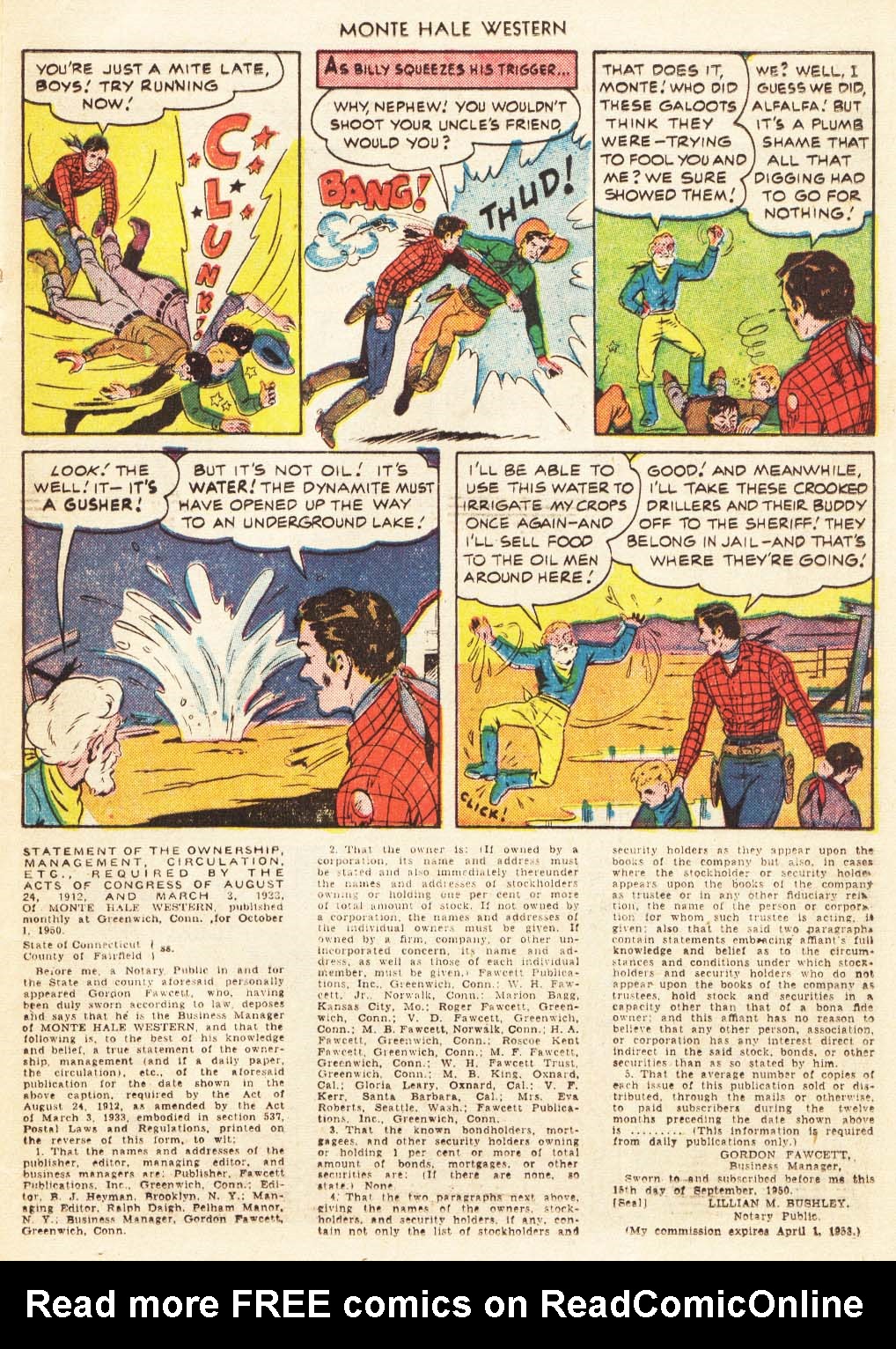 Read online Monte Hale Western comic -  Issue #56 - 24