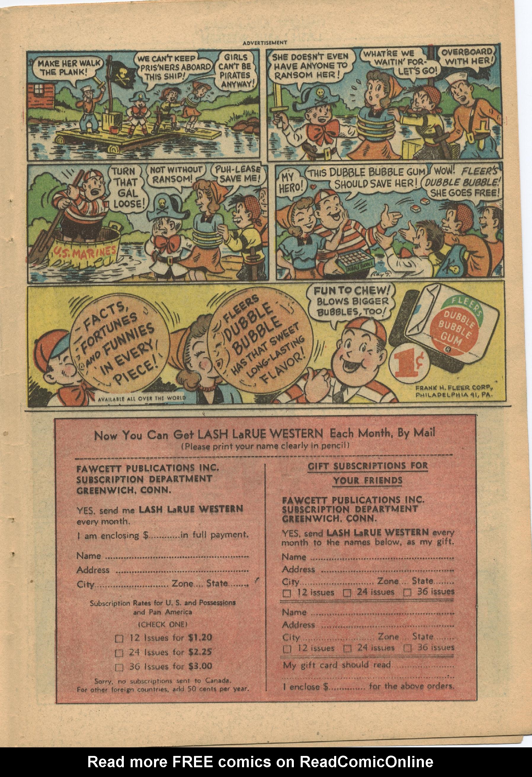 Read online Lash Larue Western (1949) comic -  Issue #21 - 25