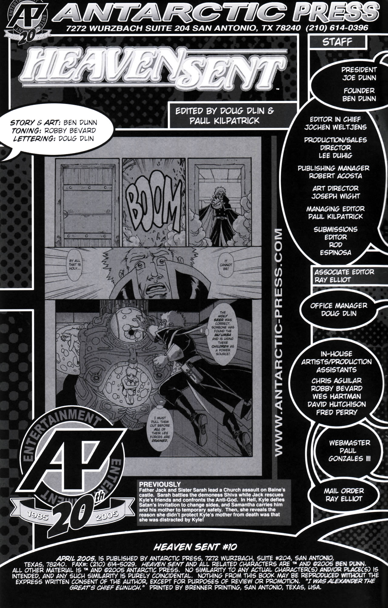 Read online Heaven Sent comic -  Issue #10 - 2