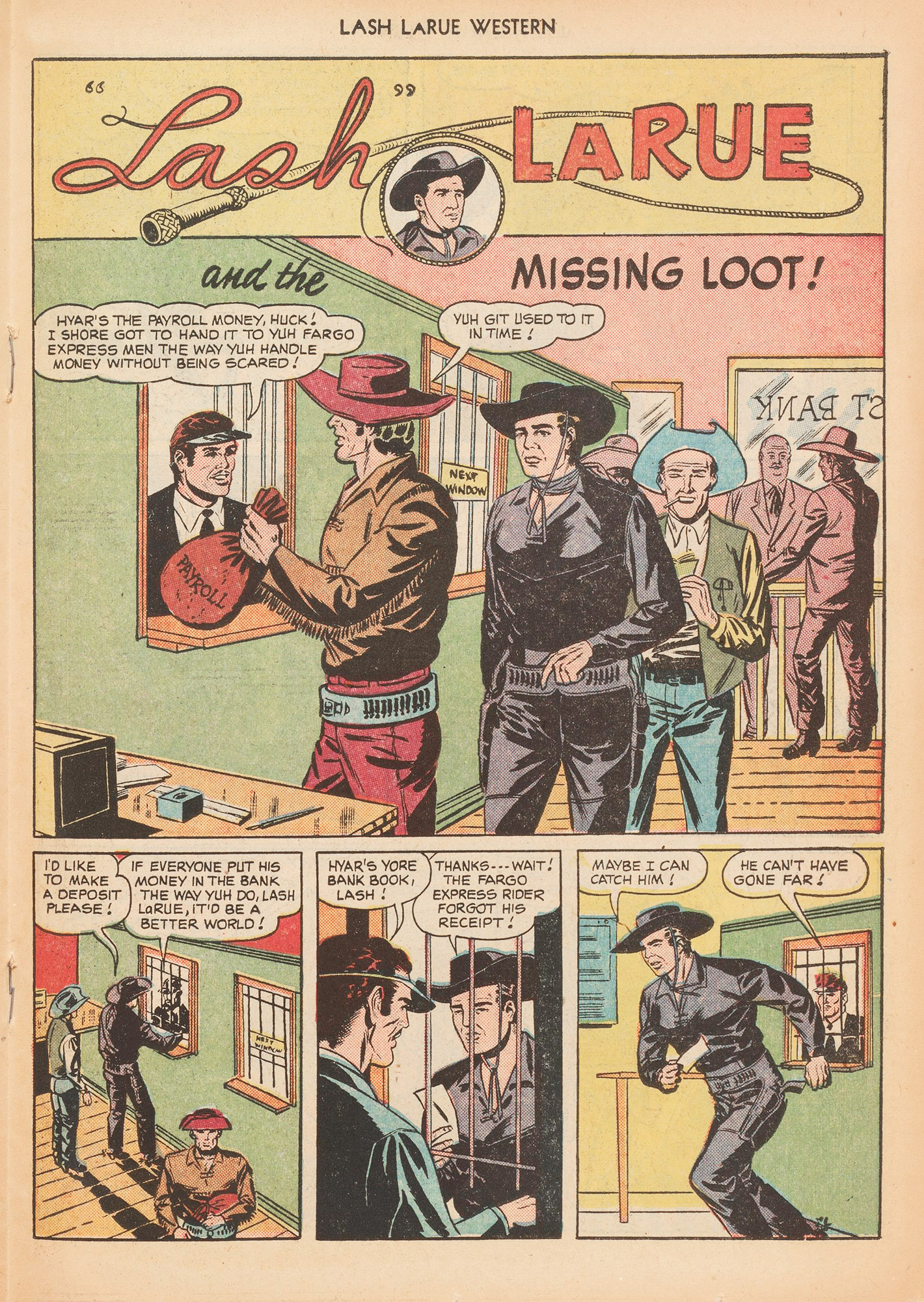 Read online Lash Larue Western (1949) comic -  Issue #10 - 27