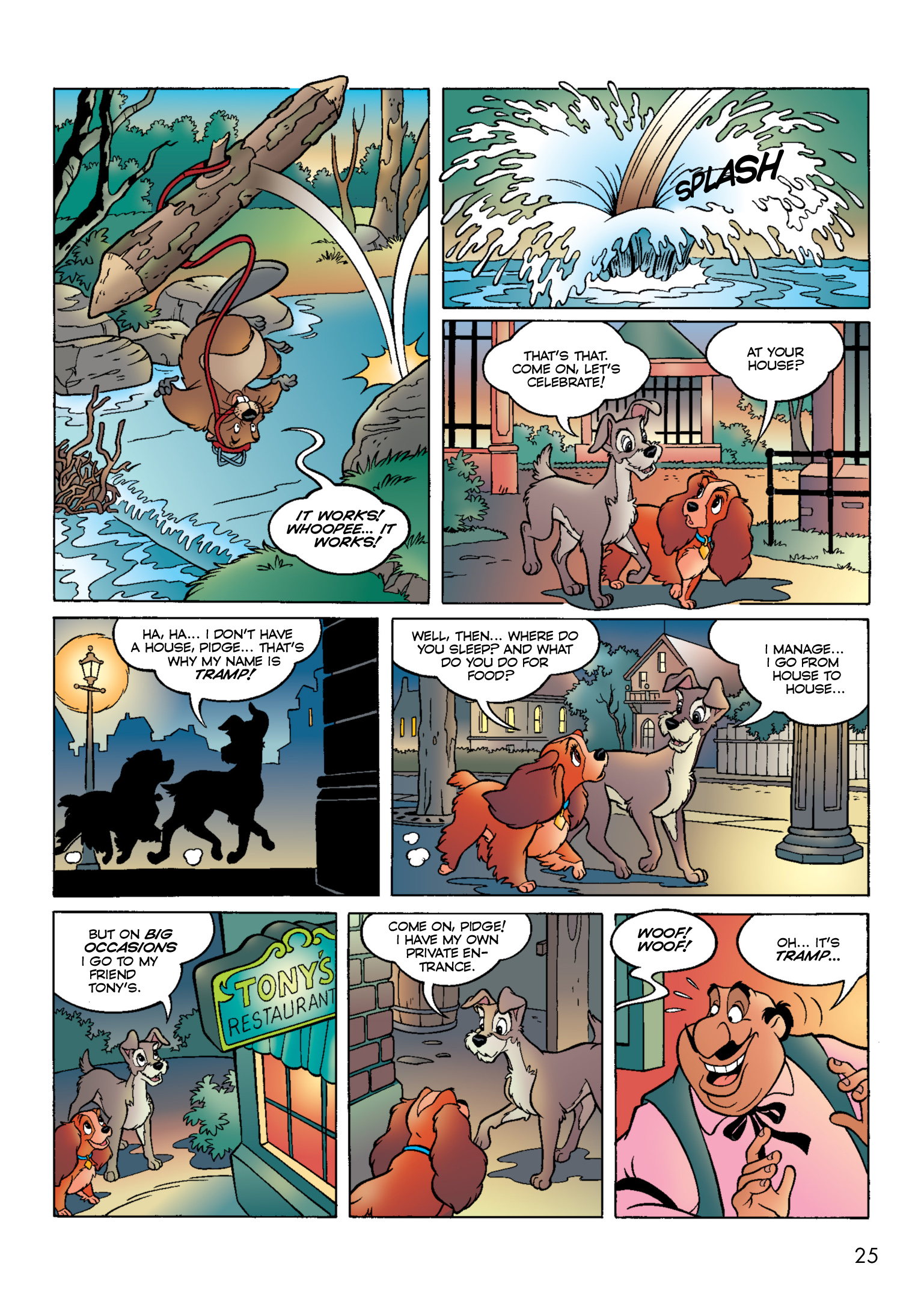 Read online Disney Lady and the Tramp: The Story of the Movie in Comics comic -  Issue # Full - 26