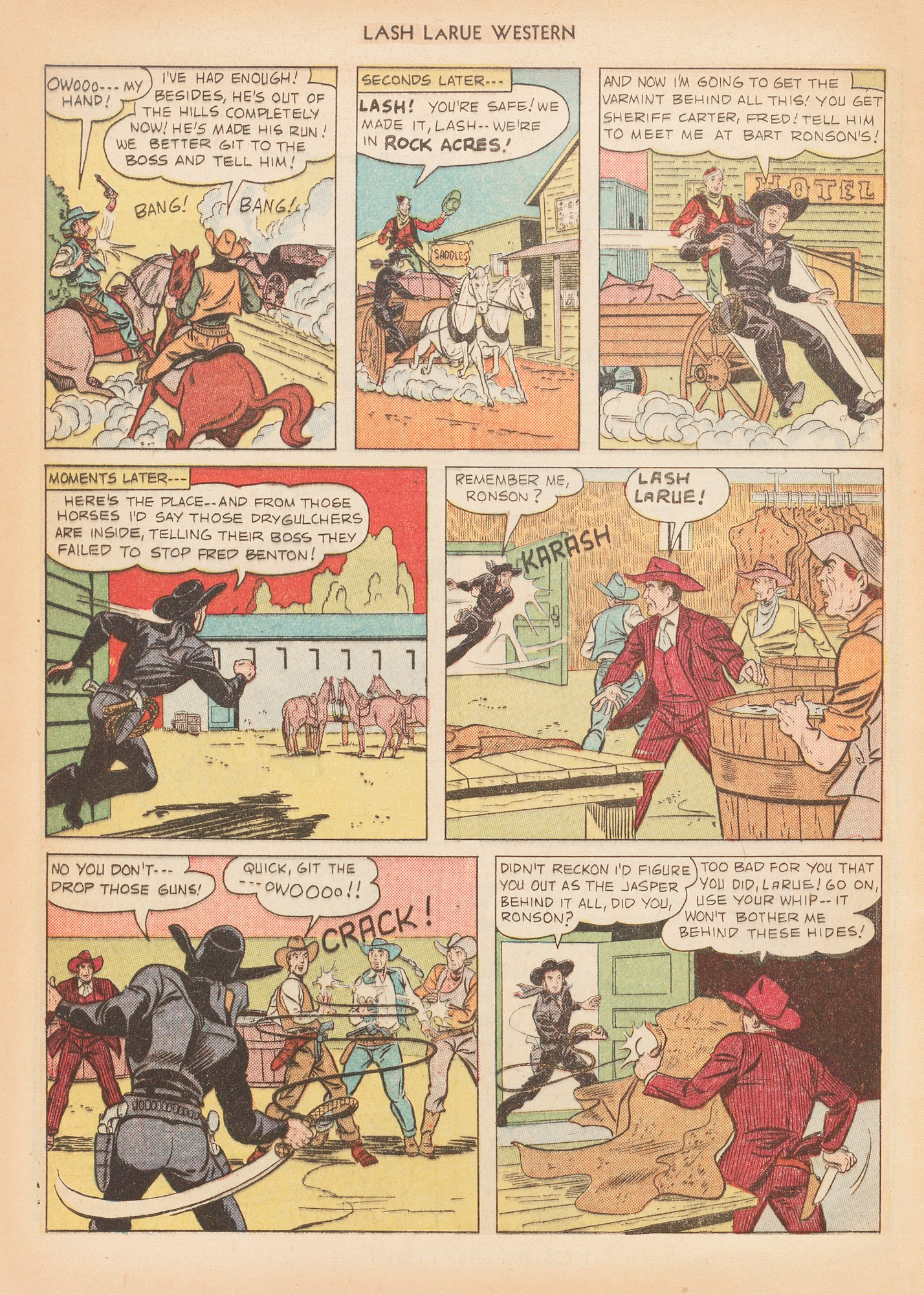 Read online Lash Larue Western (1949) comic -  Issue #12 - 48