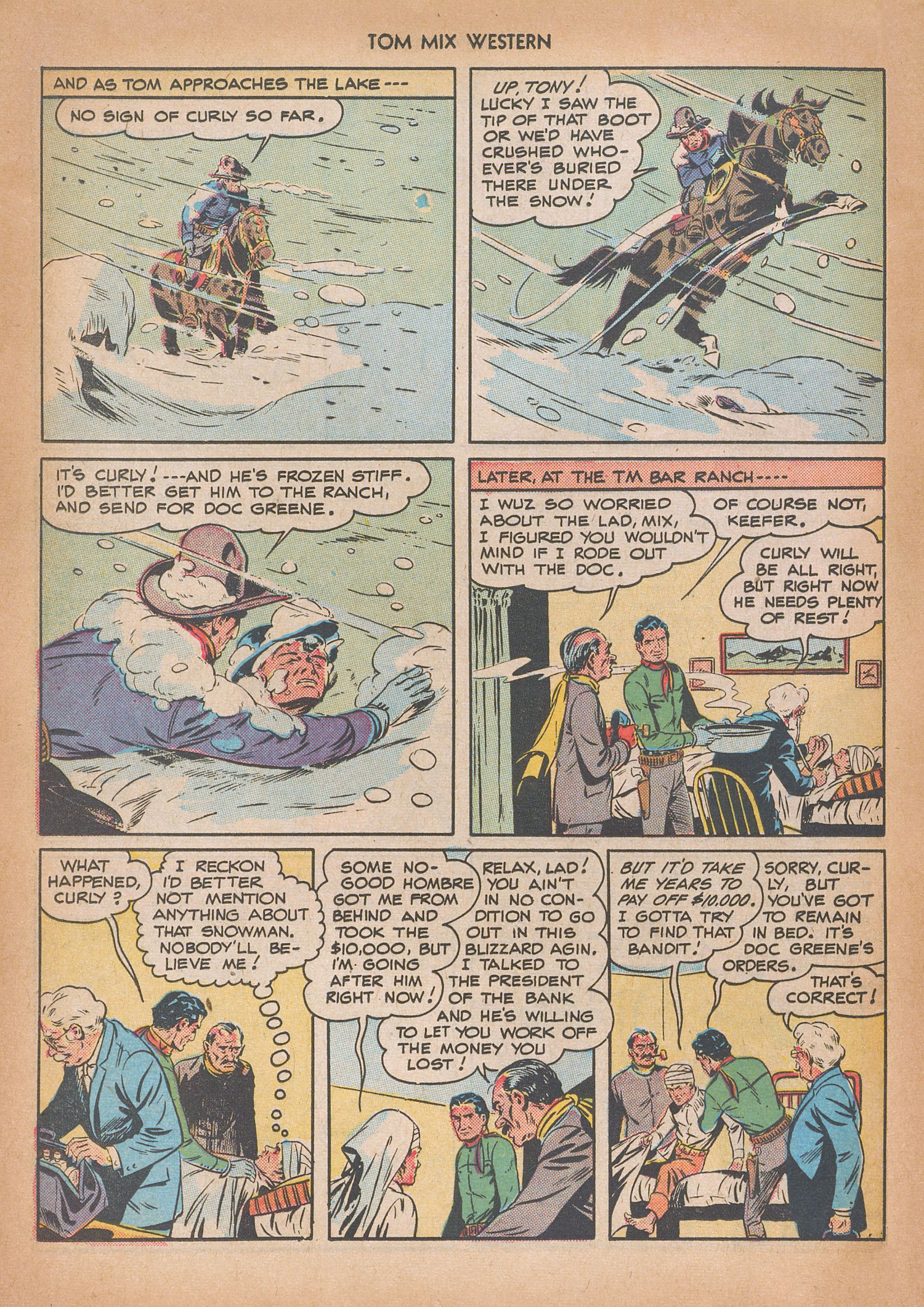 Read online Tom Mix Western (1948) comic -  Issue #14 - 28