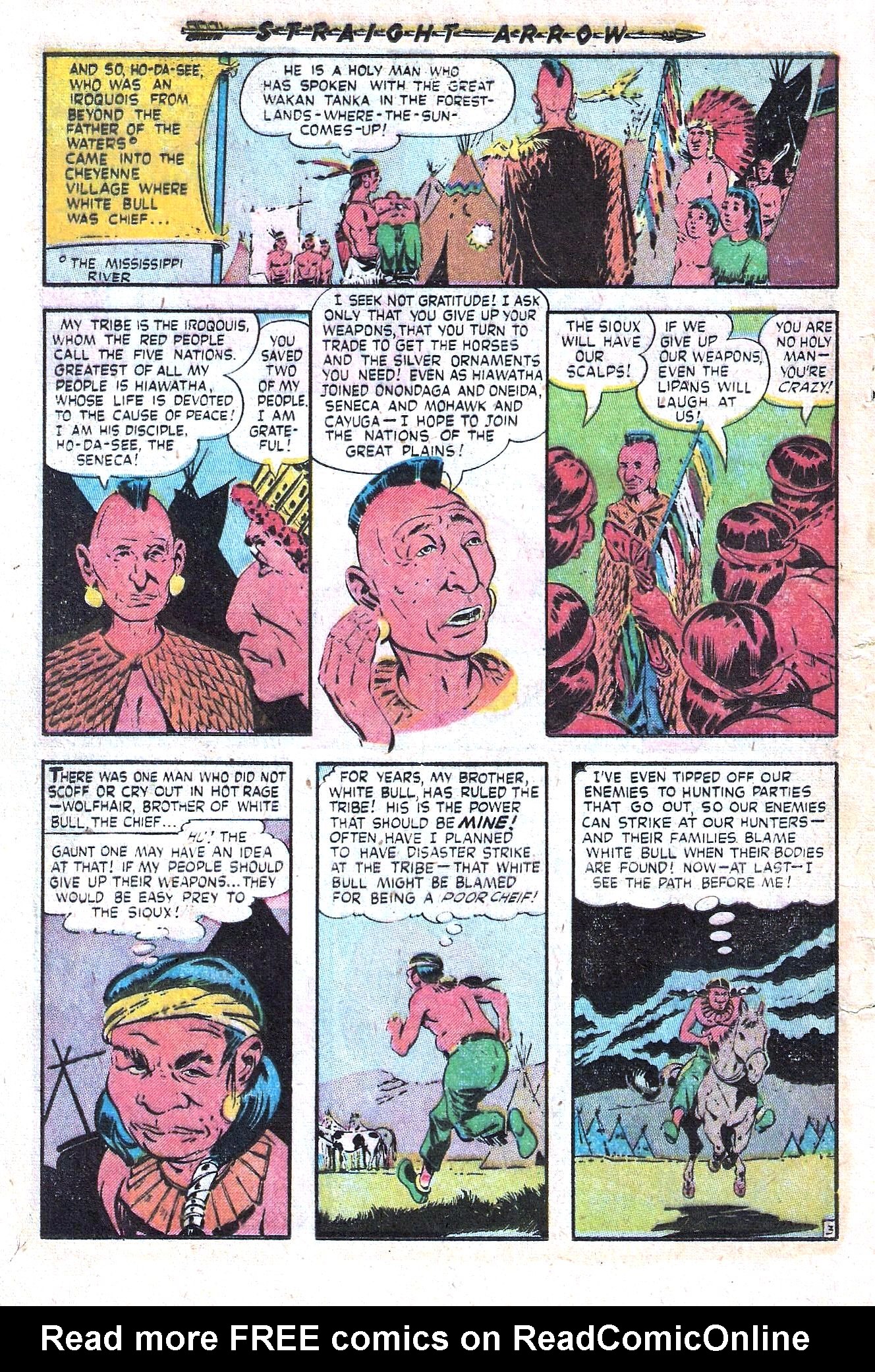Read online Straight Arrow comic -  Issue #21 - 14