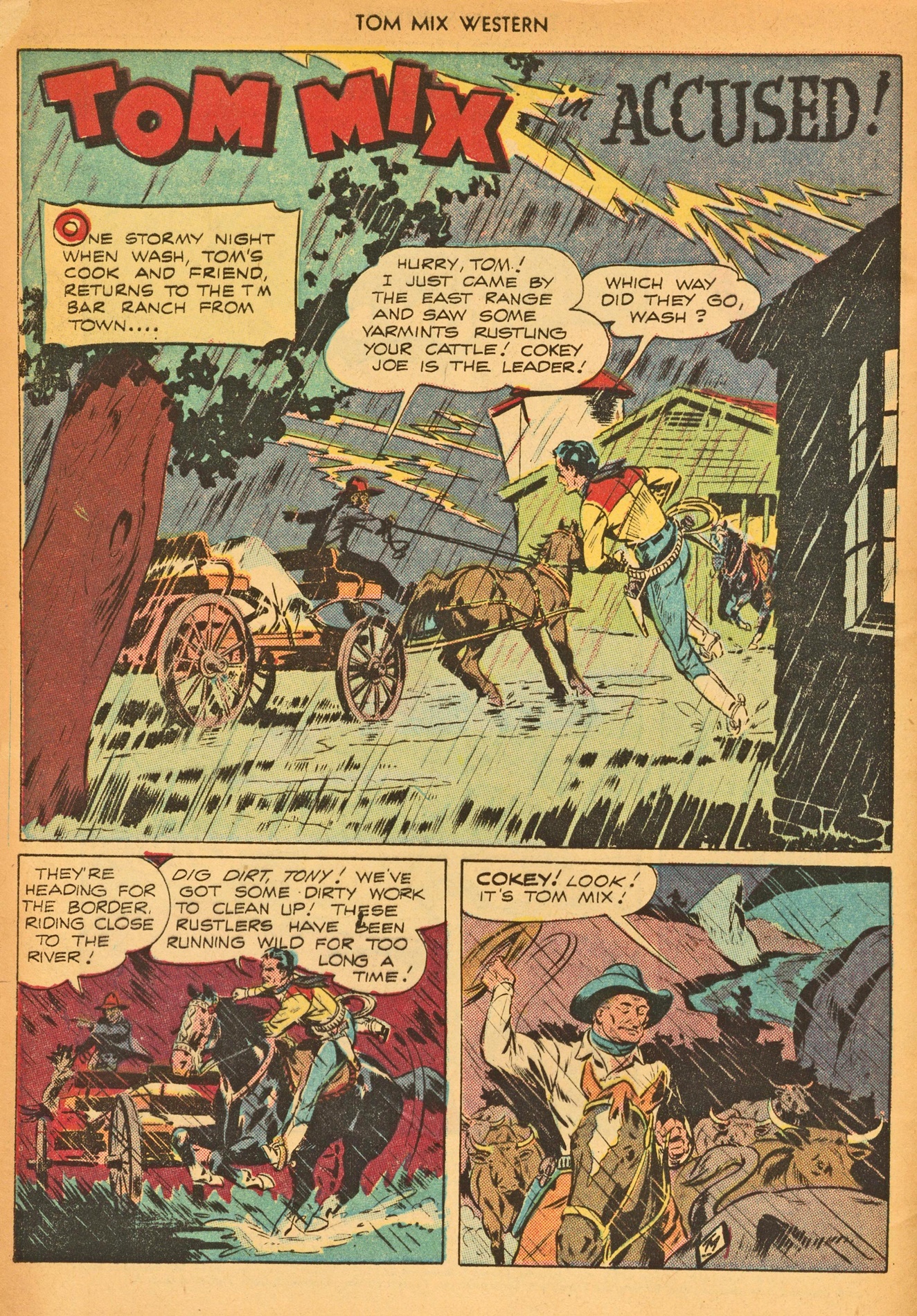 Read online Tom Mix Western (1948) comic -  Issue #8 - 4