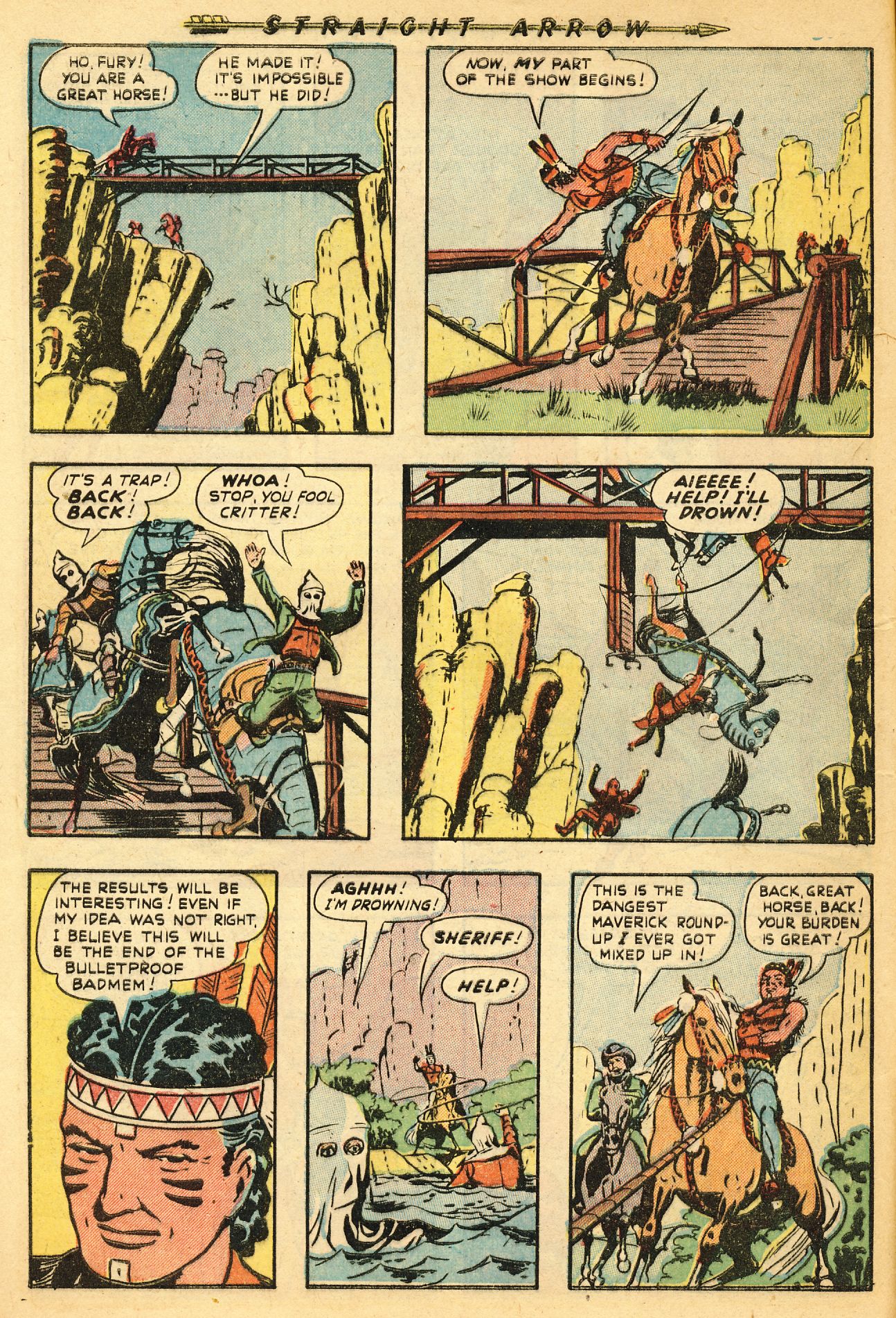Read online Straight Arrow comic -  Issue #14 - 8