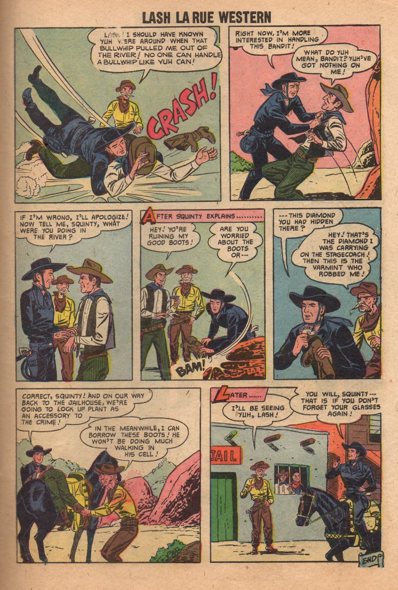 Read online Lash Larue Western (1949) comic -  Issue #65 - 27
