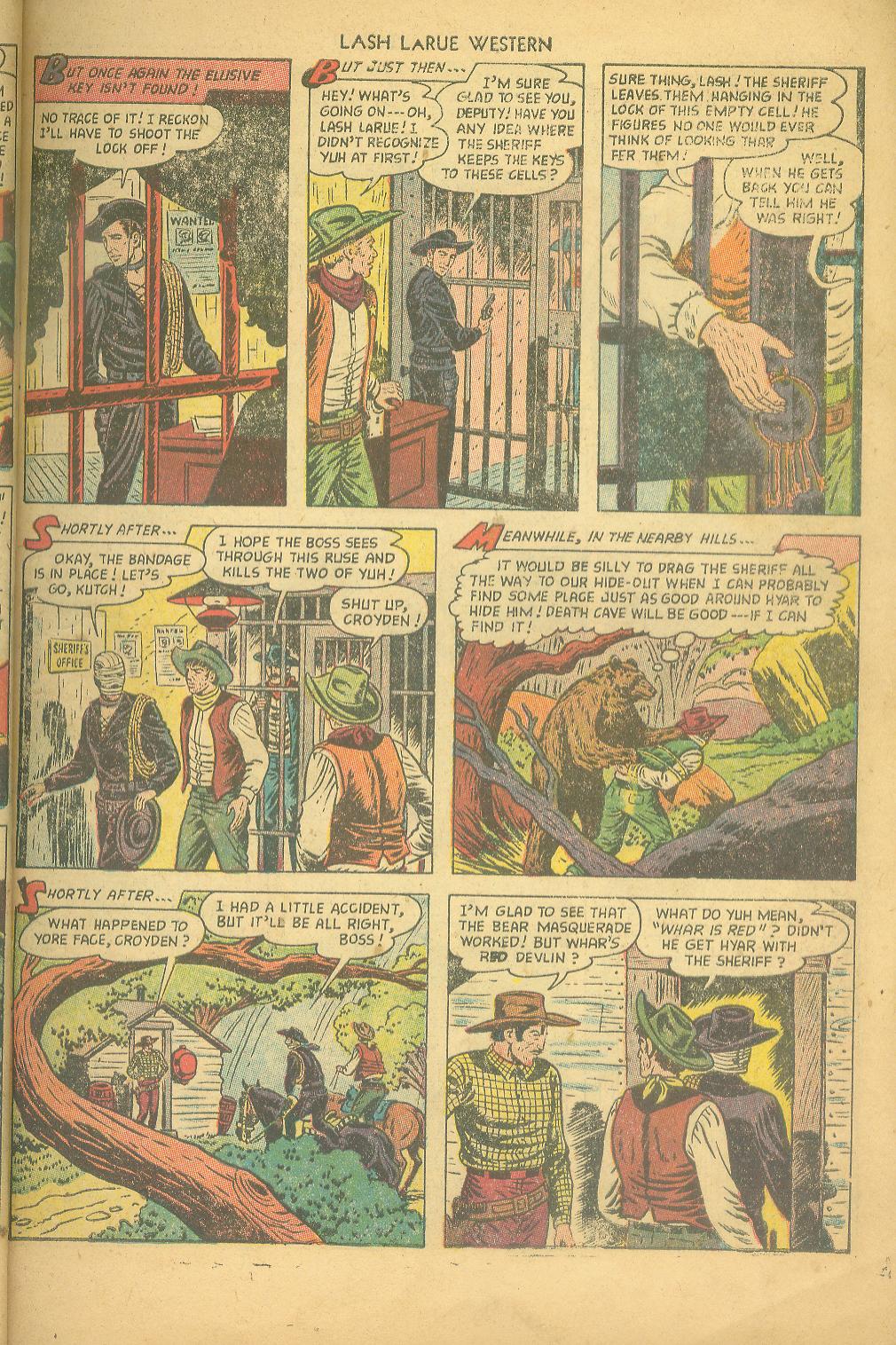 Read online Lash Larue Western (1949) comic -  Issue #43 - 7