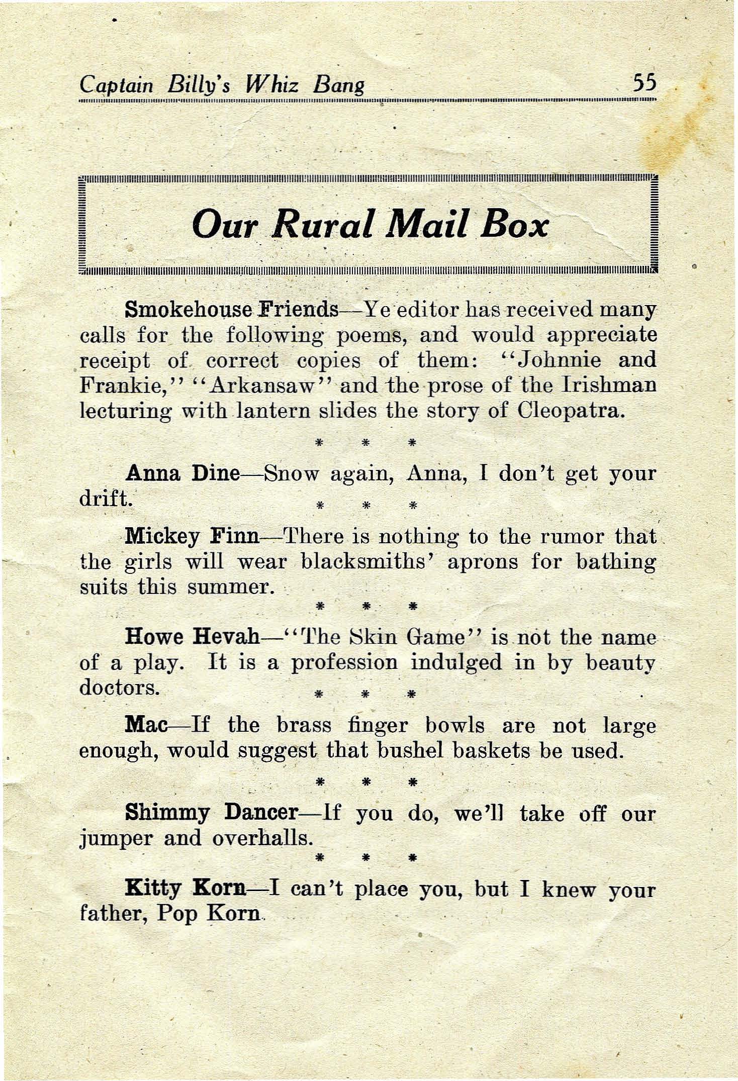 Read online Captain Billy's Whiz Bang comic -  Issue #21 - 57