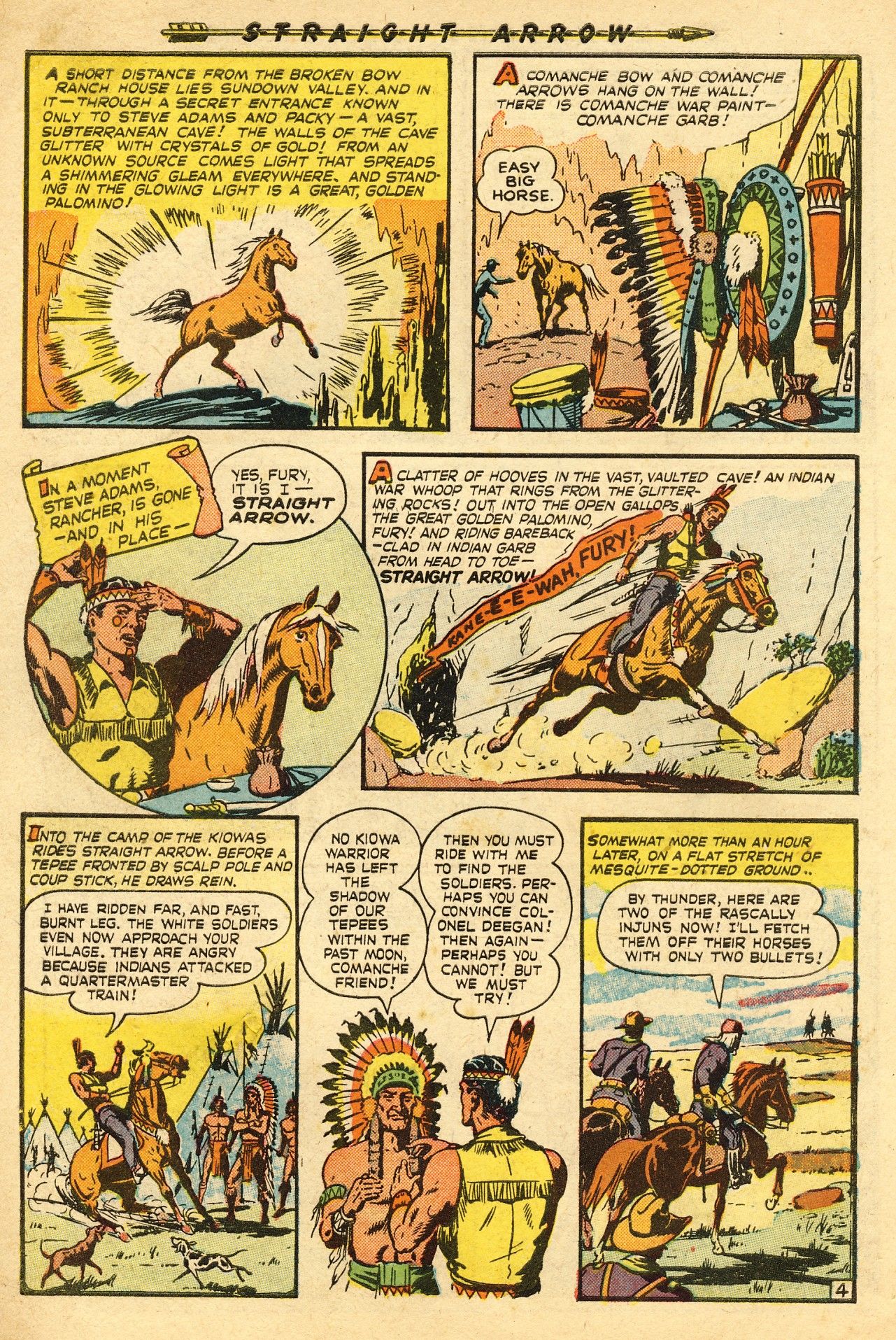 Read online Straight Arrow comic -  Issue #1 - 6