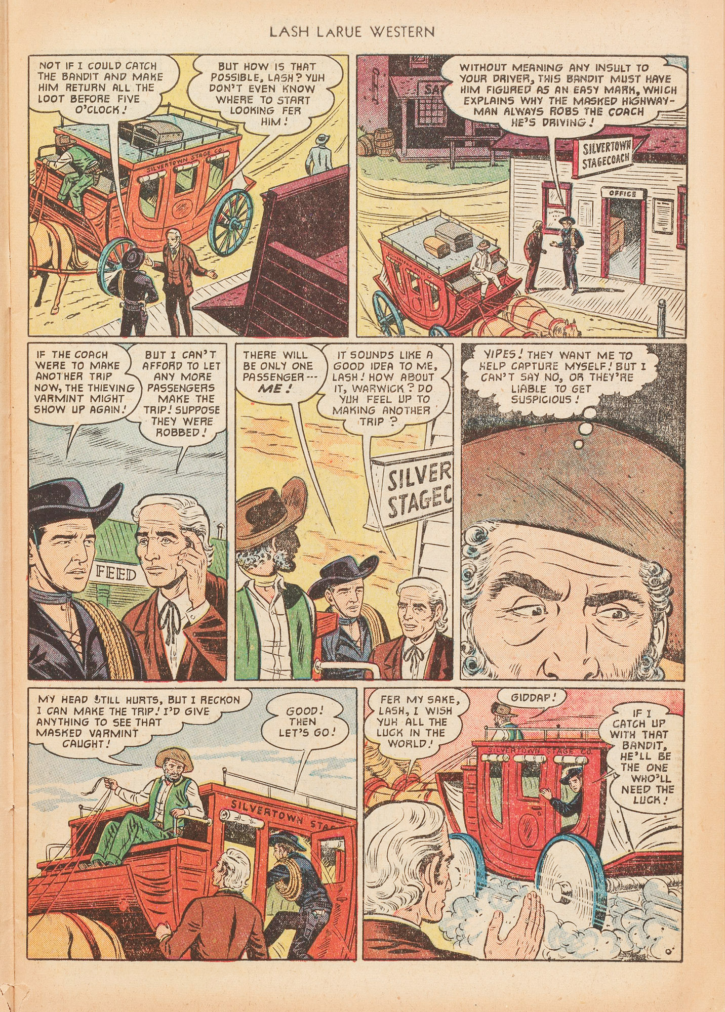 Read online Lash Larue Western (1949) comic -  Issue #20 - 7