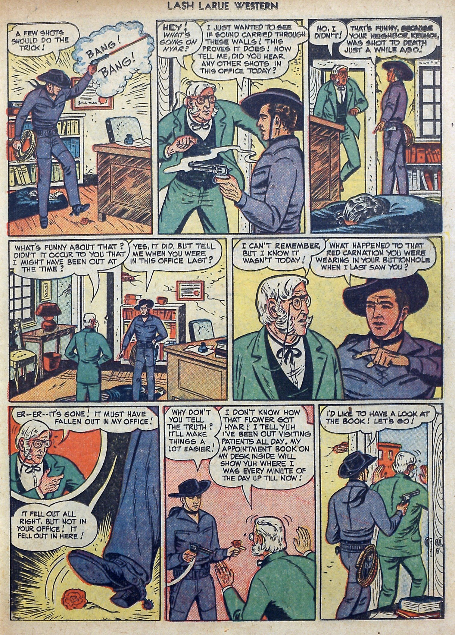 Read online Lash Larue Western (1949) comic -  Issue #3 - 19