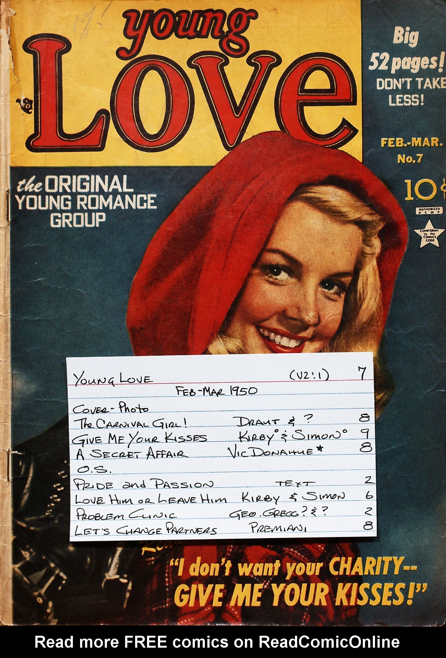 Read online Young Love (1949) comic -  Issue #7 - 53