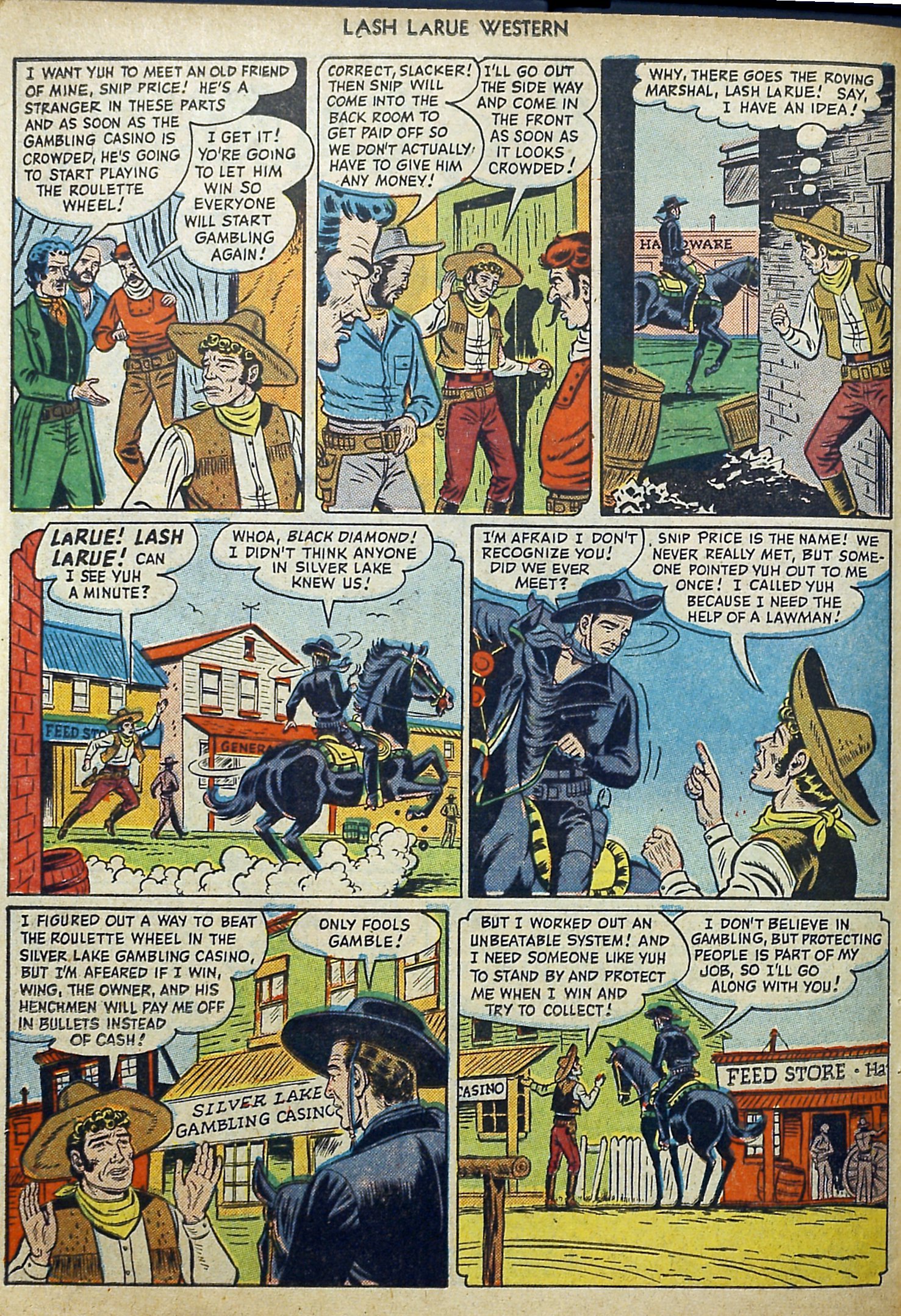Read online Lash Larue Western (1949) comic -  Issue #11 - 42