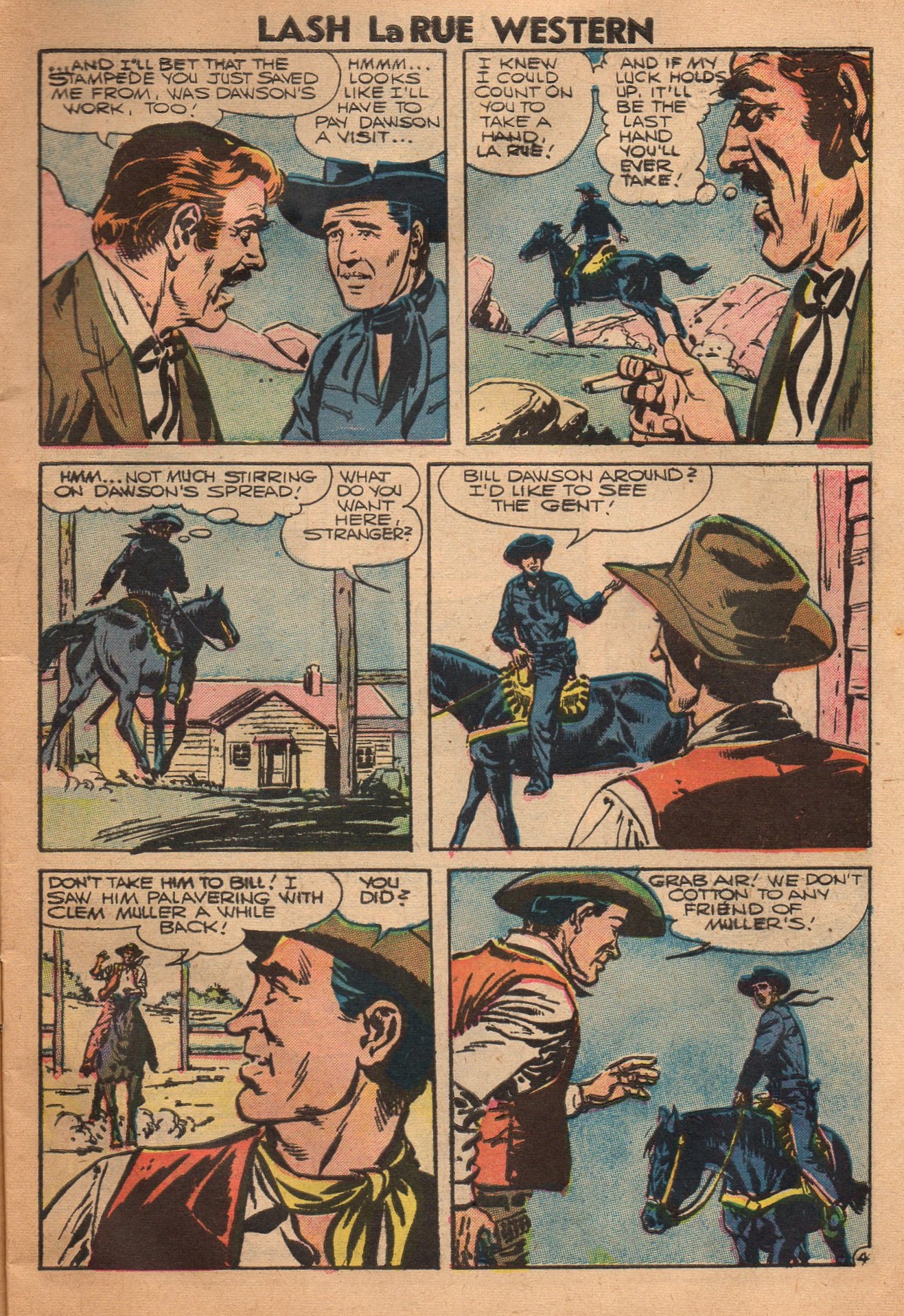 Read online Lash Larue Western (1949) comic -  Issue #62 - 7