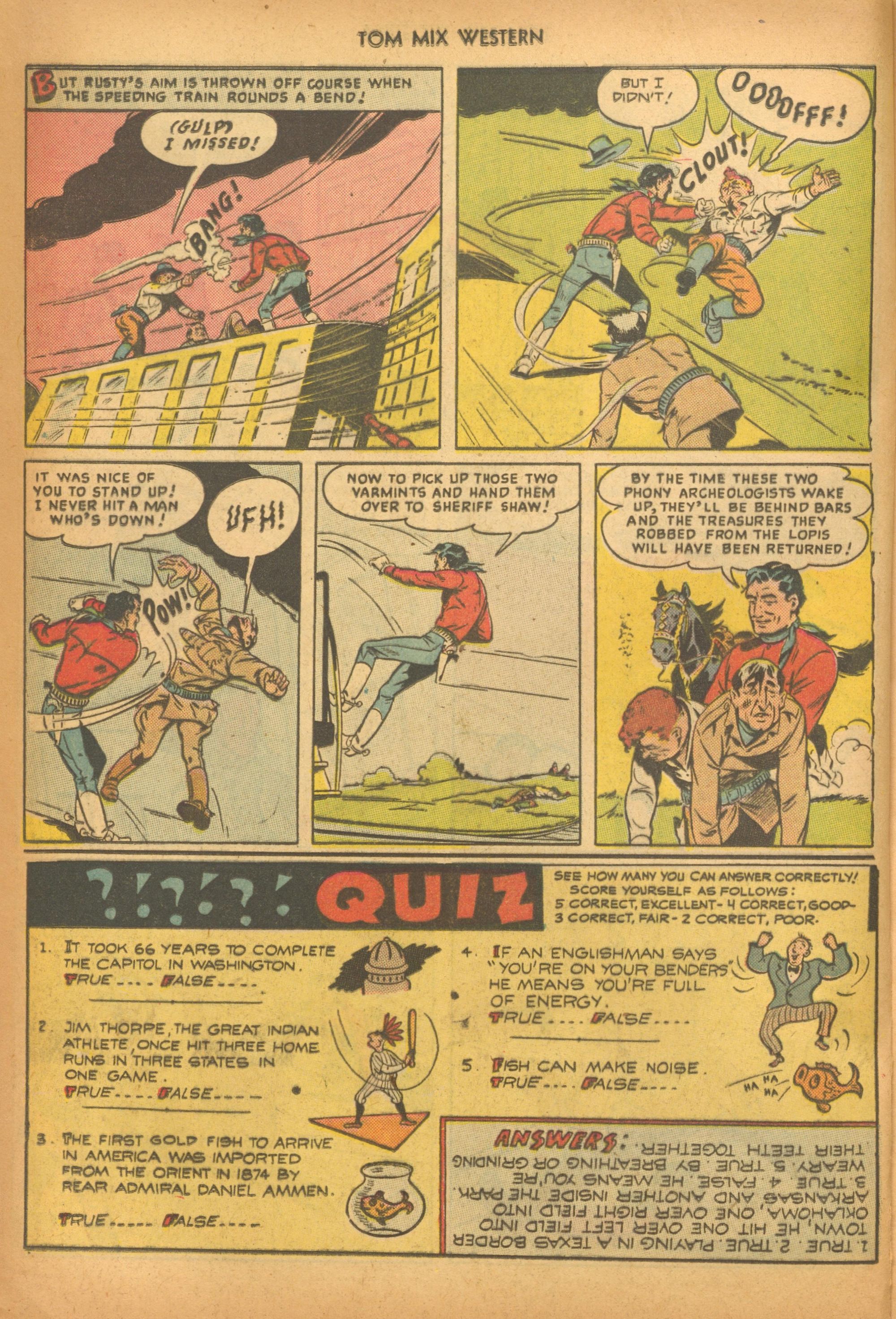 Read online Tom Mix Western (1948) comic -  Issue #20 - 12
