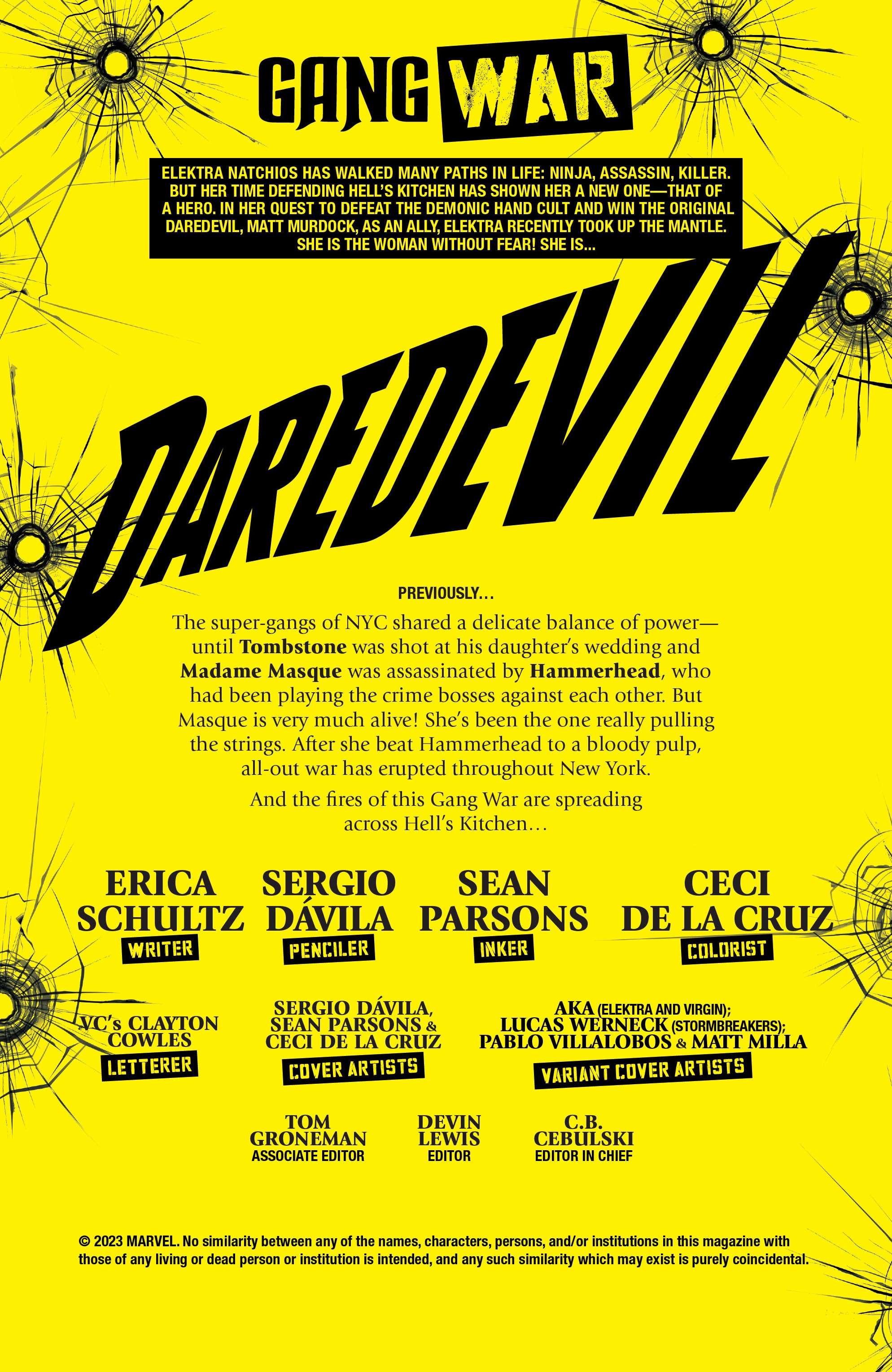 Read online Daredevil: Gang War comic -  Issue #1 - 2