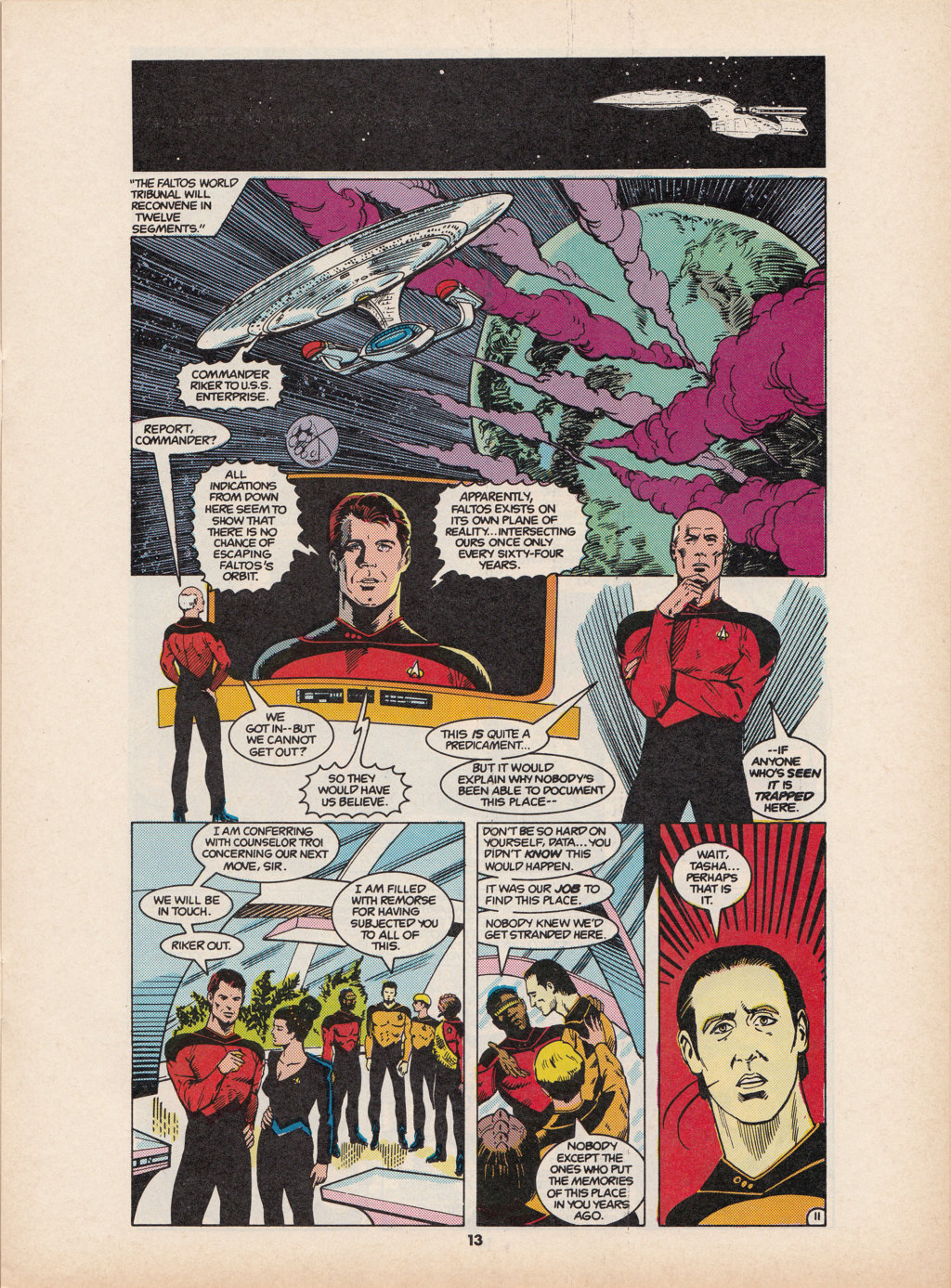 Read online Star Trek The Next Generation (1990) comic -  Issue #7 - 13