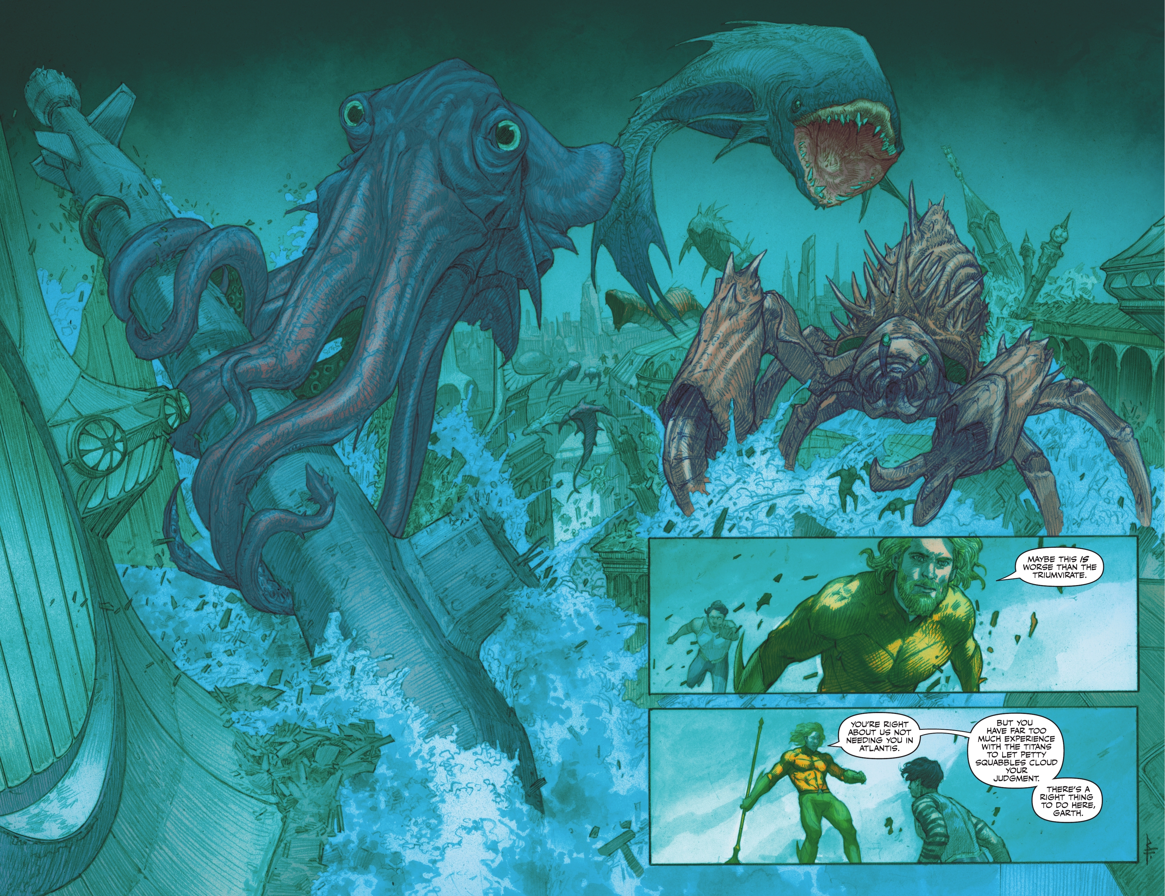 Read online Titans: Beast World Tour: Atlantis comic -  Issue # Full - 10