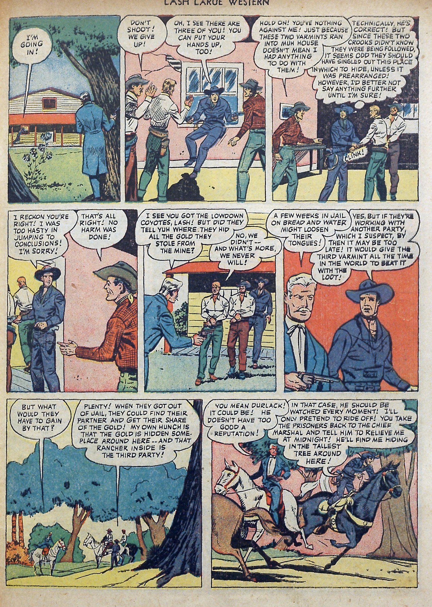 Read online Lash Larue Western (1949) comic -  Issue #3 - 31