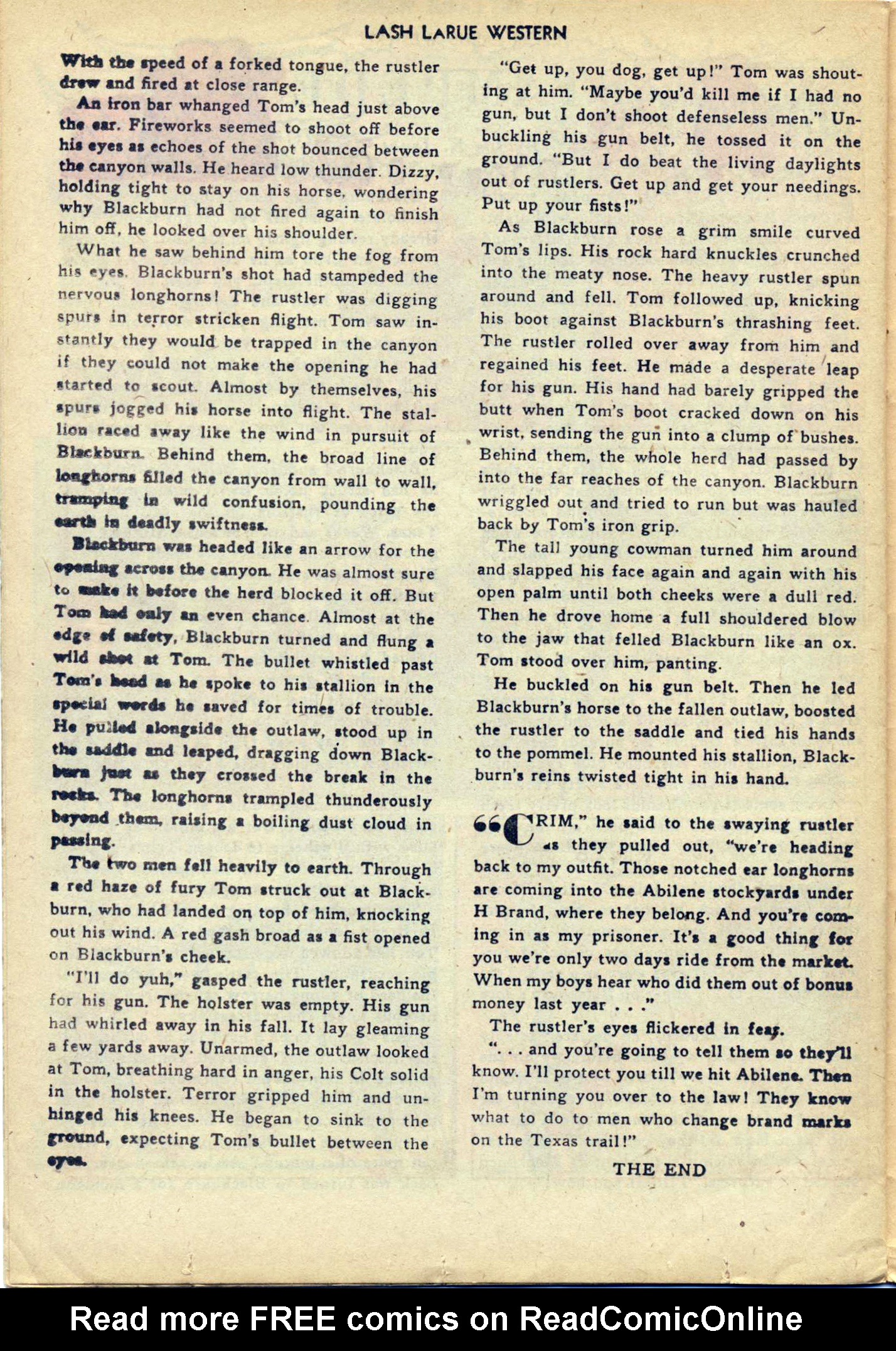 Read online Lash Larue Western (1949) comic -  Issue #29 - 26
