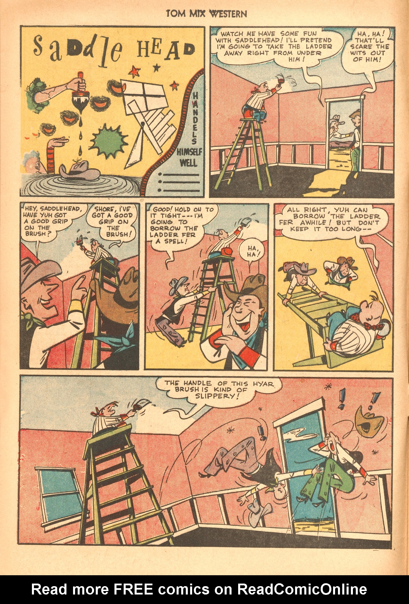 Read online Tom Mix Western (1948) comic -  Issue #36 - 12