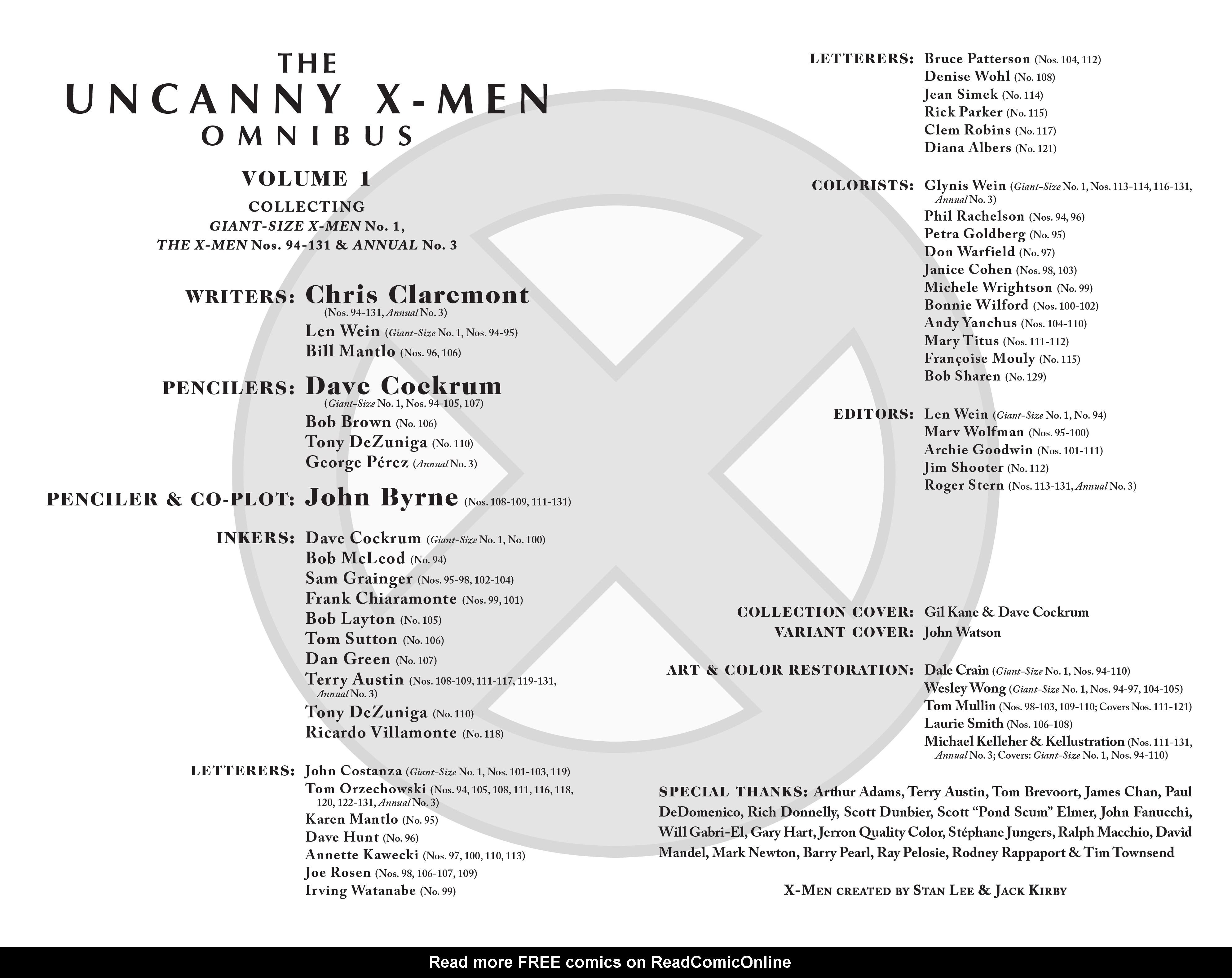 Read online Uncanny X-Men Omnibus comic -  Issue # TPB 1 (Part 1) - 5