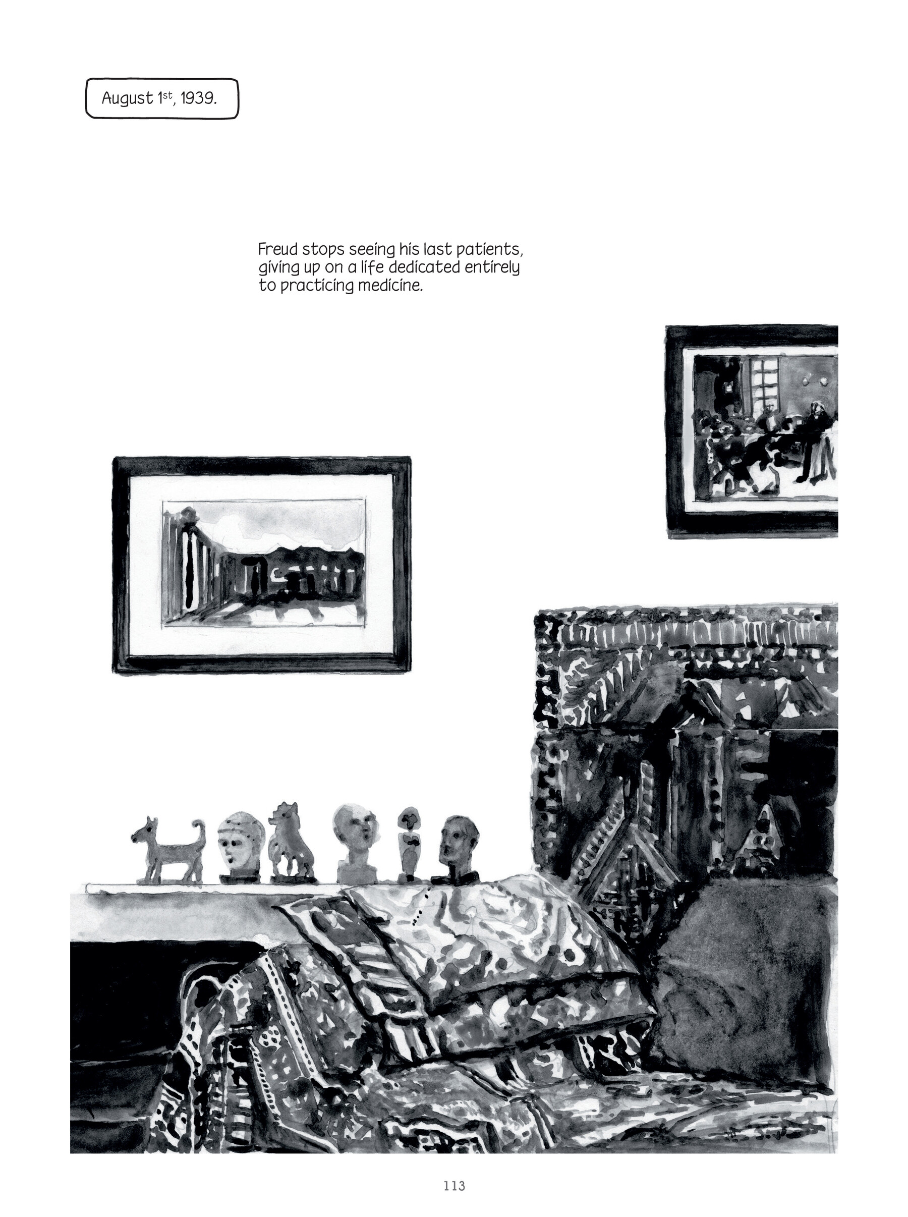 Read online Through Clouds of Smoke: Freud's Final Days comic -  Issue # TPB - 111