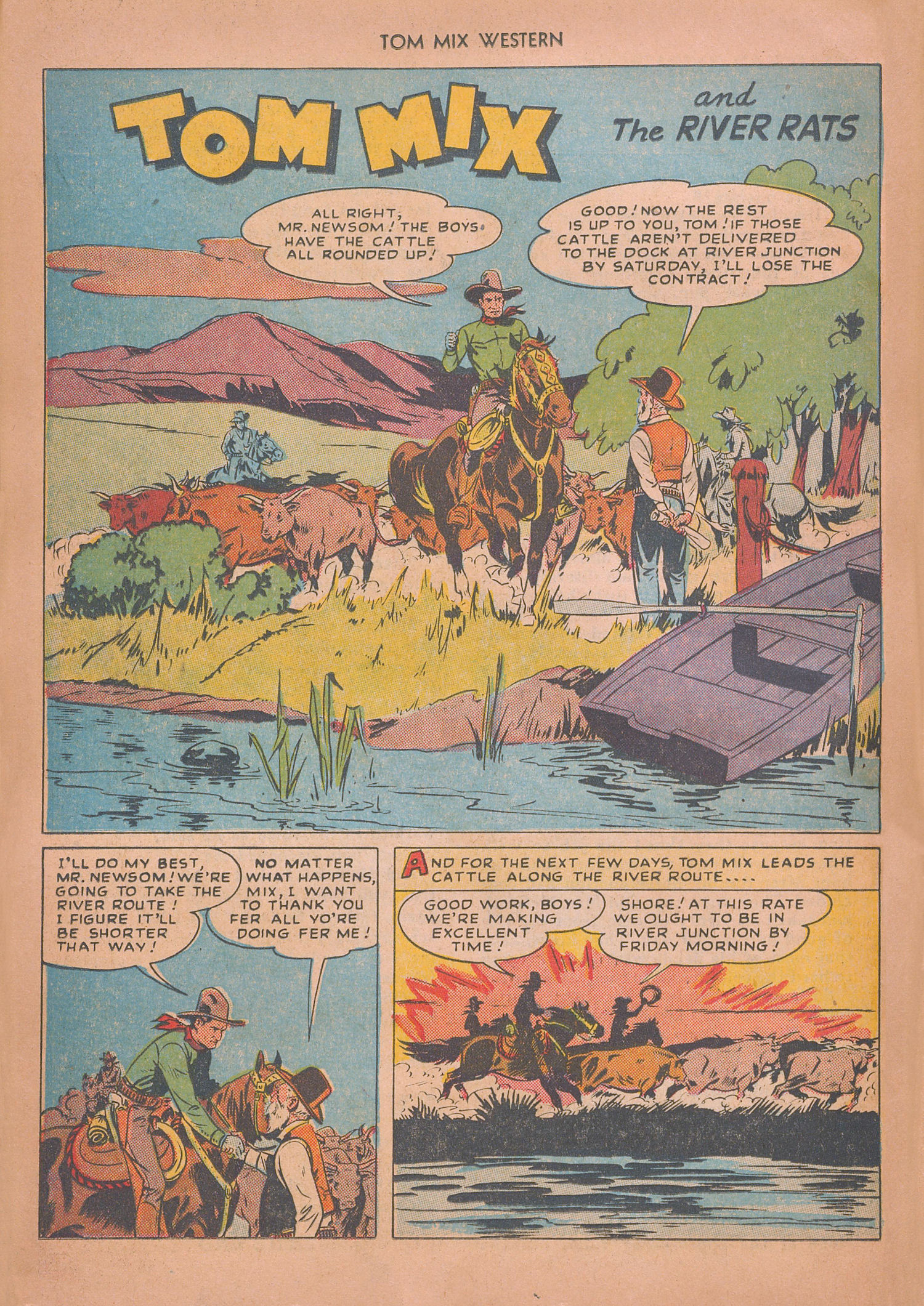 Read online Tom Mix Western (1948) comic -  Issue #13 - 26