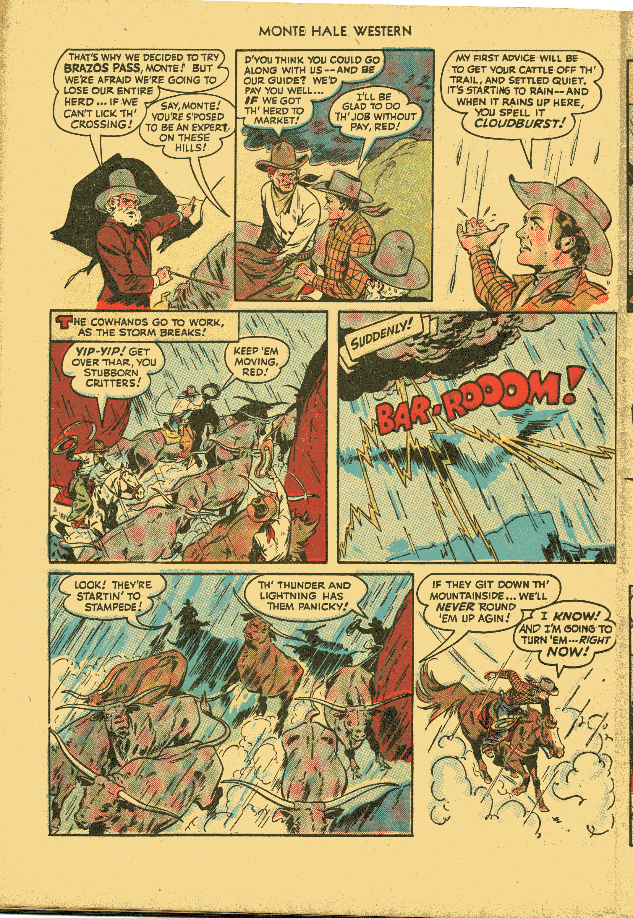 Read online Monte Hale Western comic -  Issue #31 - 42