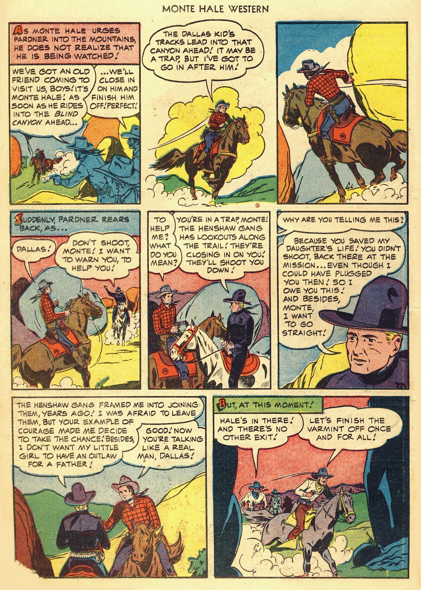 Read online Monte Hale Western comic -  Issue #53 - 21