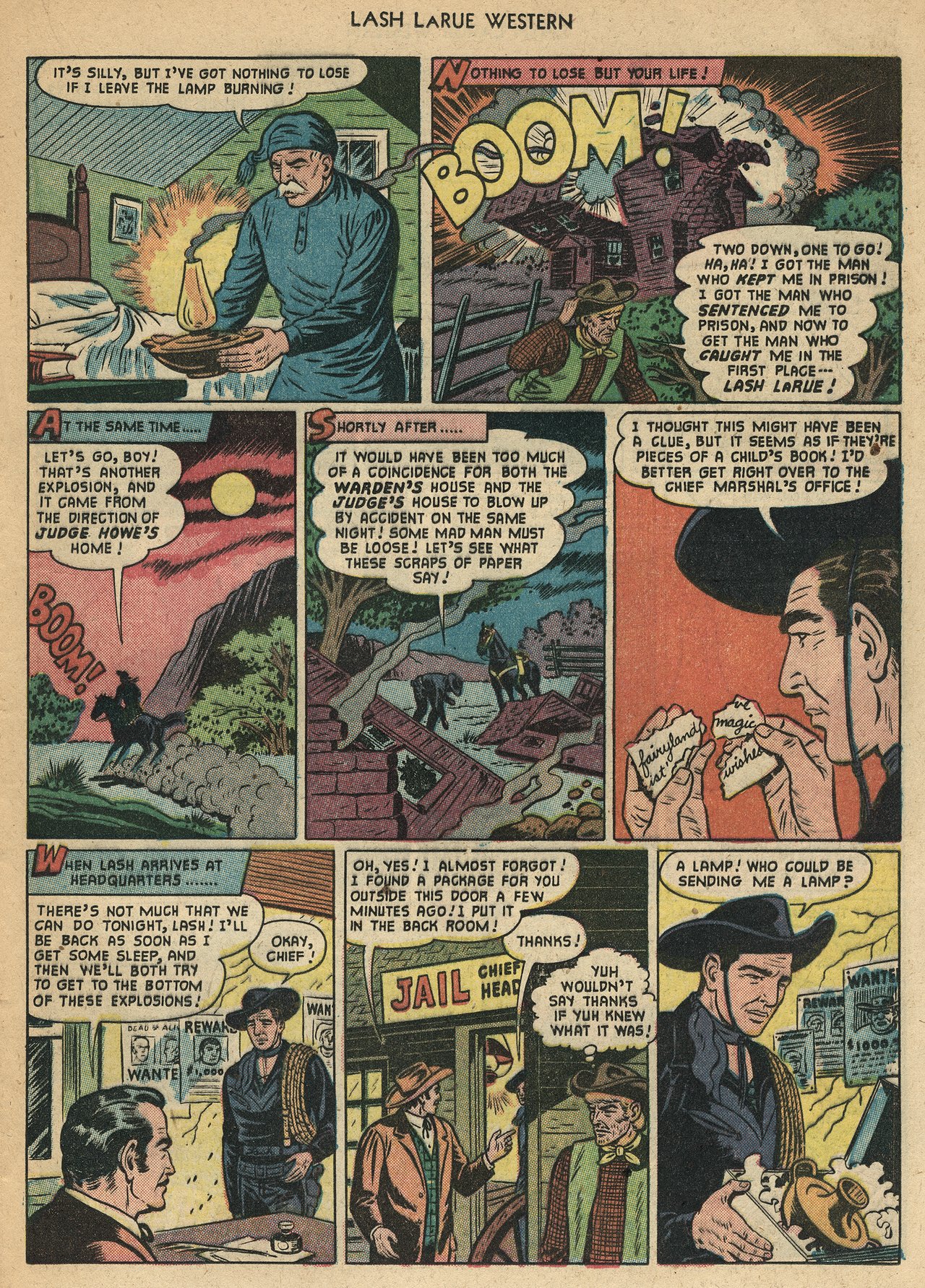 Read online Lash Larue Western (1949) comic -  Issue #22 - 21