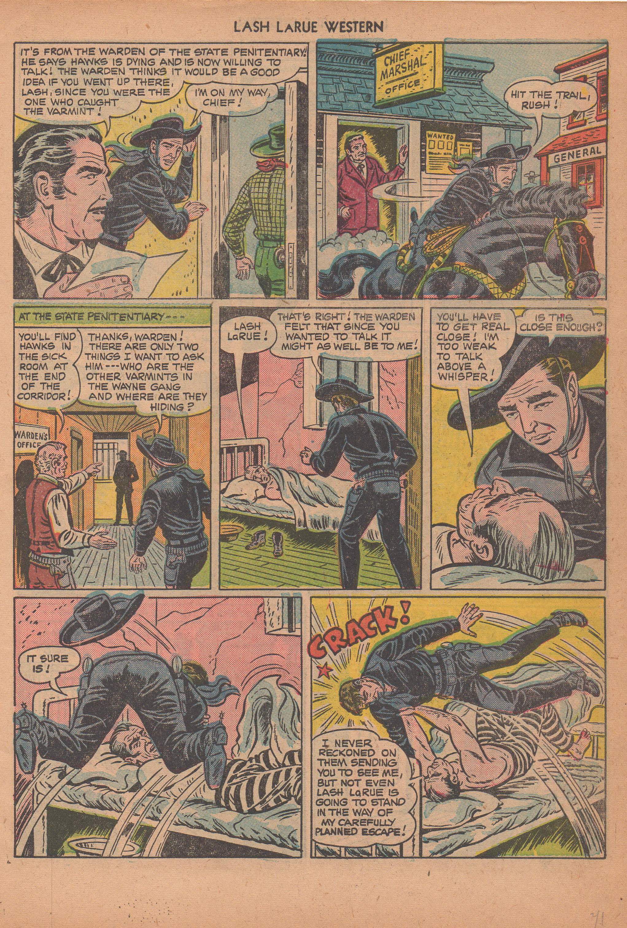 Read online Lash Larue Western (1949) comic -  Issue #14 - 44