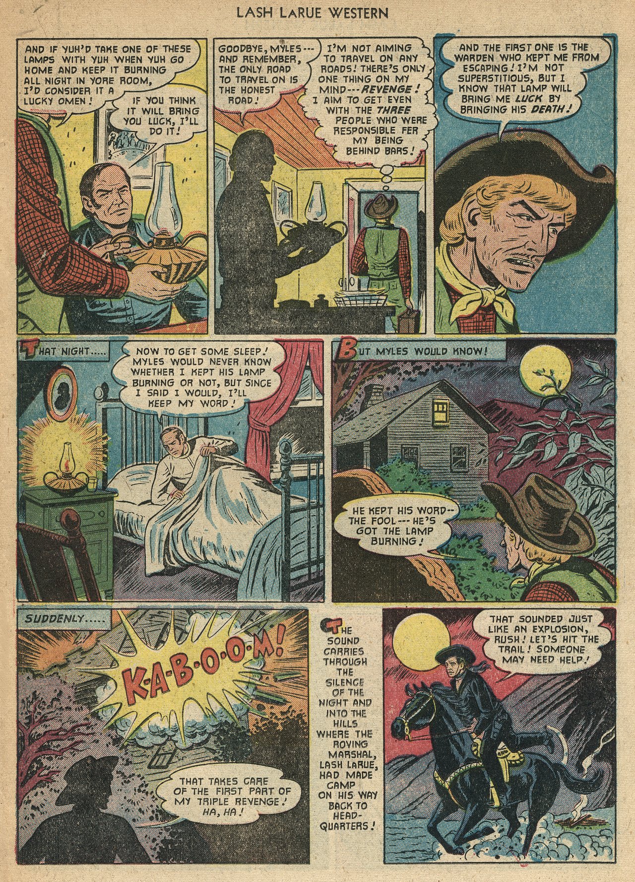Read online Lash Larue Western (1949) comic -  Issue #22 - 19