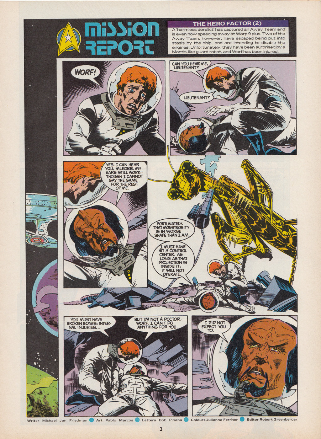Read online Star Trek The Next Generation (1990) comic -  Issue #15 - 3