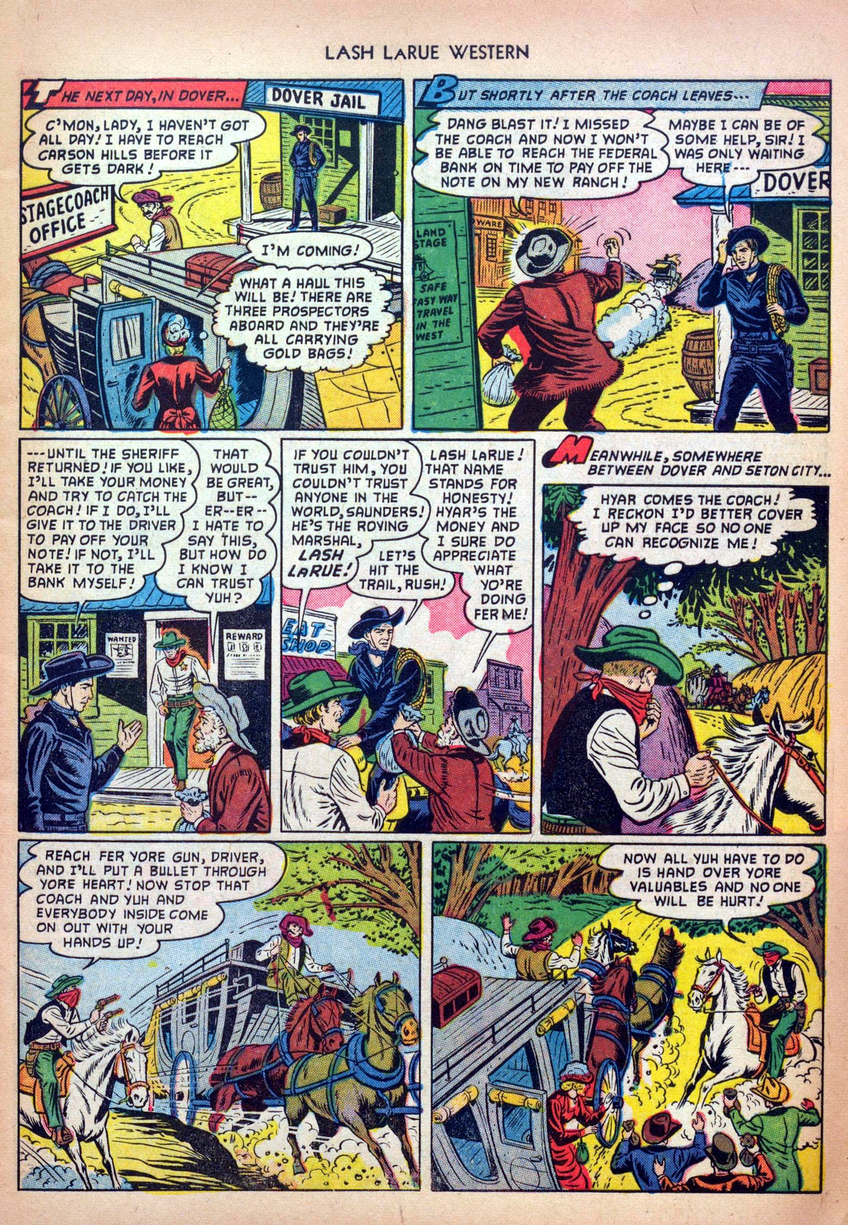 Read online Lash Larue Western (1949) comic -  Issue #32 - 5